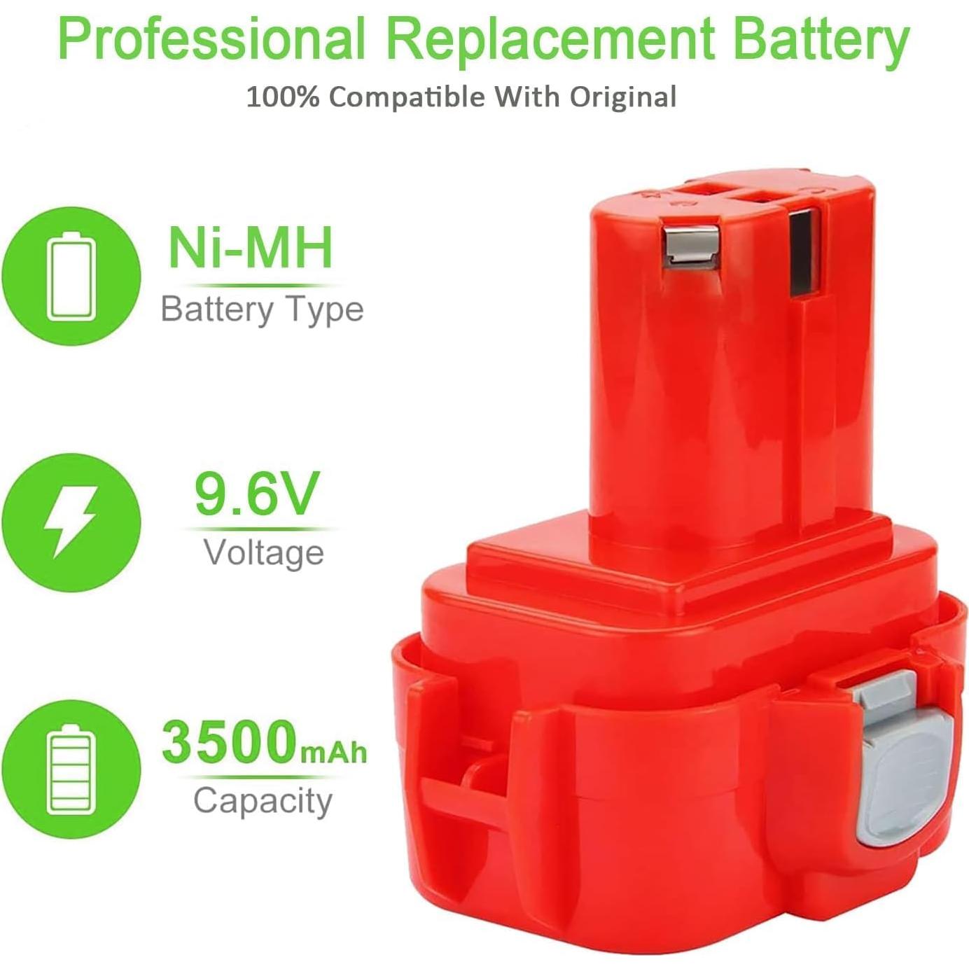 Batería Recargable Ni-MH 9.6V 3500mAh Makita PA09