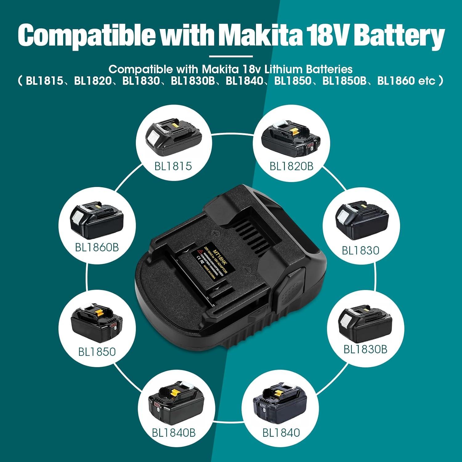 Convertidor de Batería Litio Makita 18V a Hitachi 18V