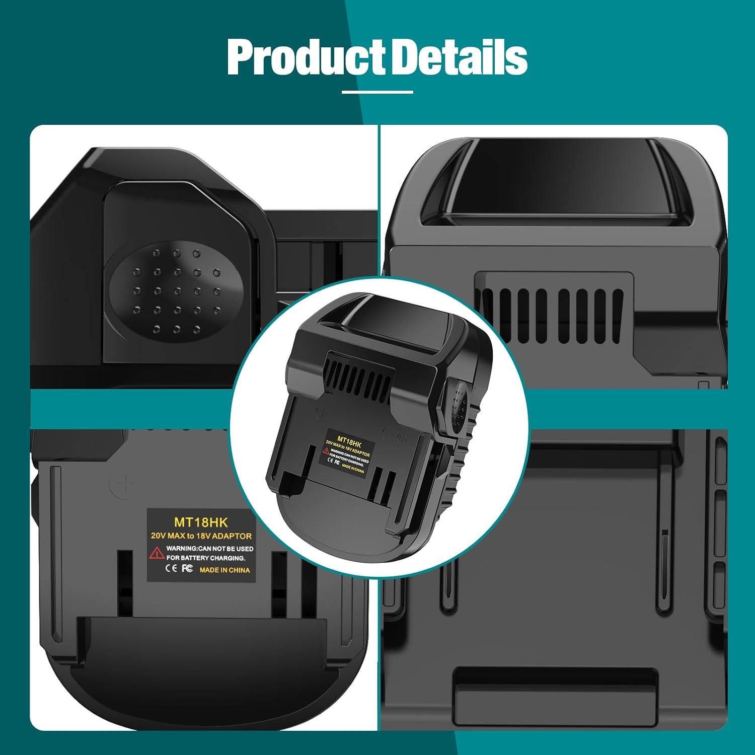 Convertidor de Batería Litio Makita 18V a Hitachi 18V