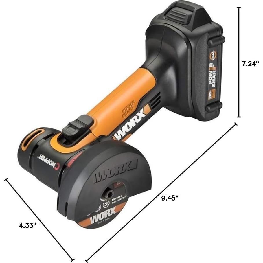 Cortadora Mini Worx WX801L 20V 3" con Discos de Corte
