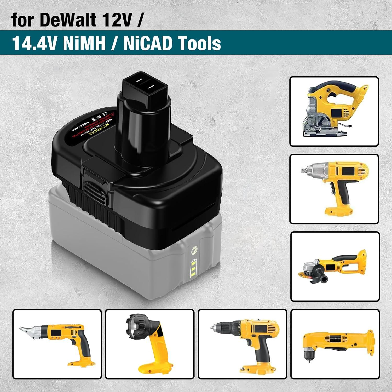 Adaptador de Batería OGJUNX Makita 18V a DeWalt 12V