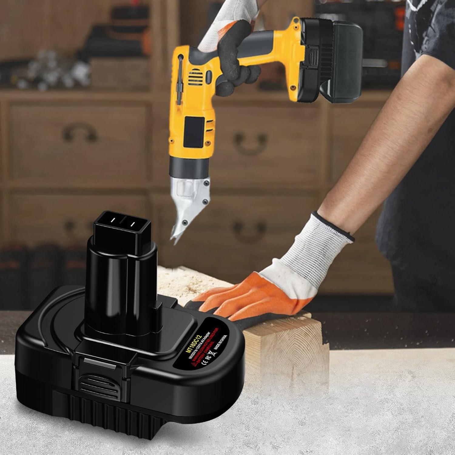 Adaptador de Batería OGJUNX Makita 18V a DeWalt 12V