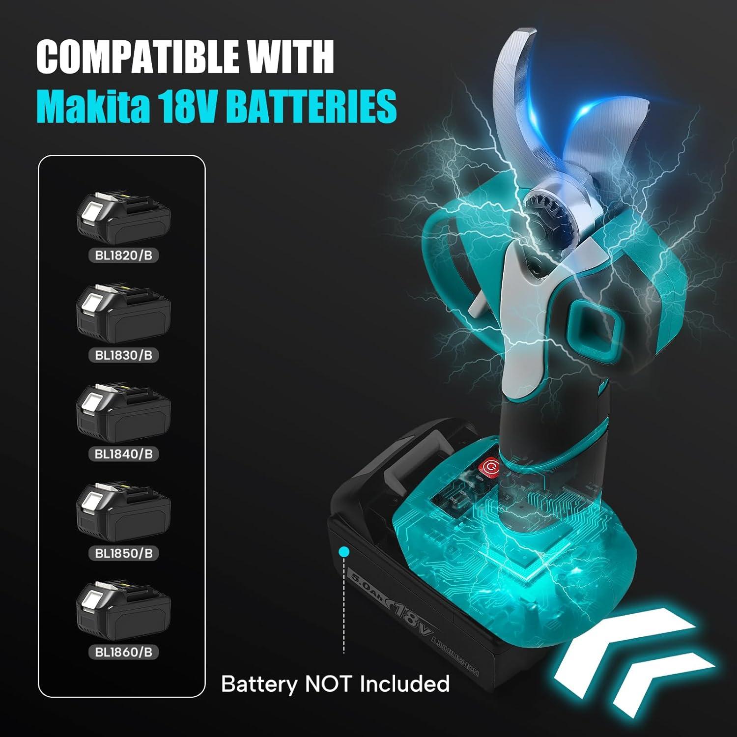 Tijeras de Podar Eléctricas Inalámbricas Makita 18V 30mm