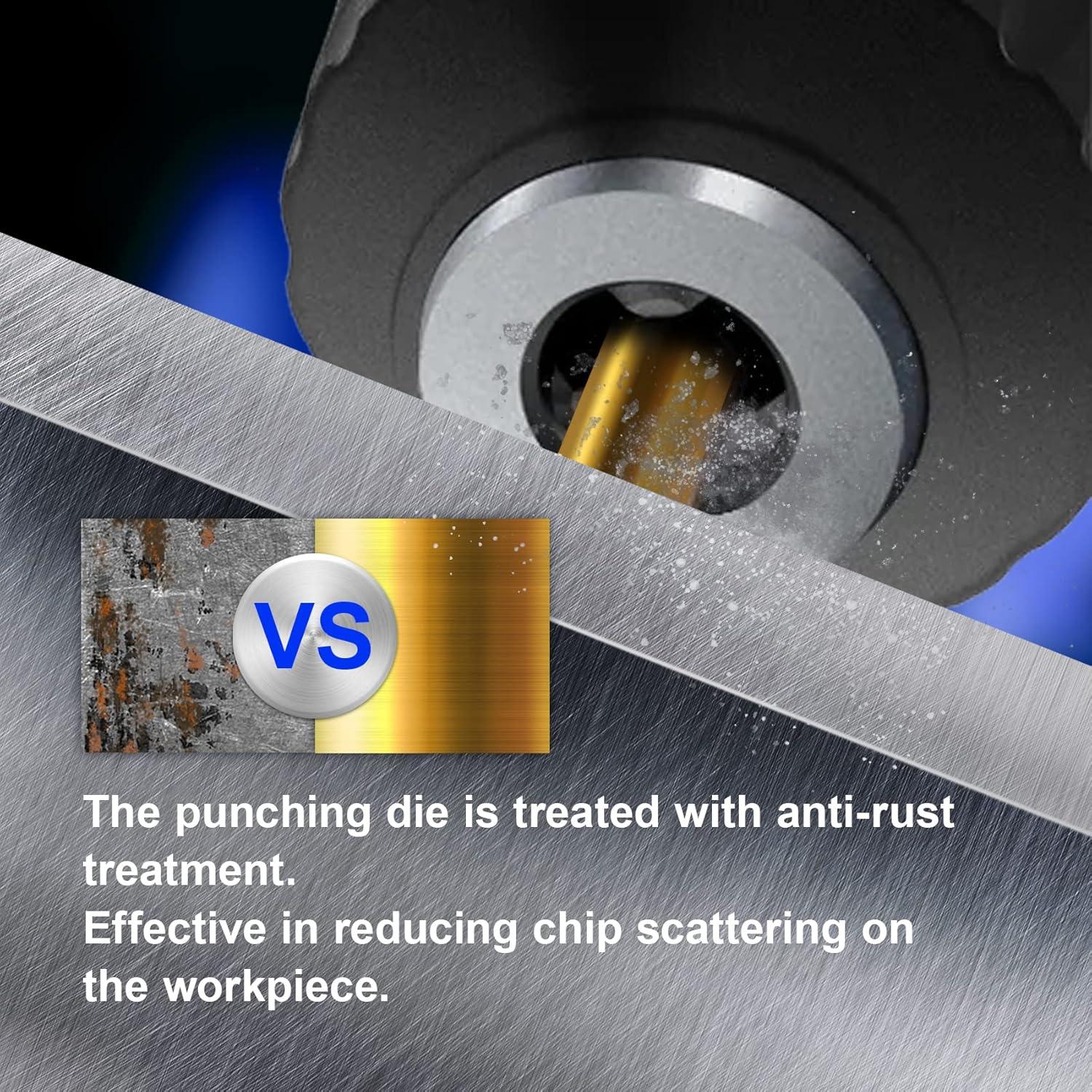 Kit de Punzón y Troquel JOMBULL para Nibbler Eléctrico