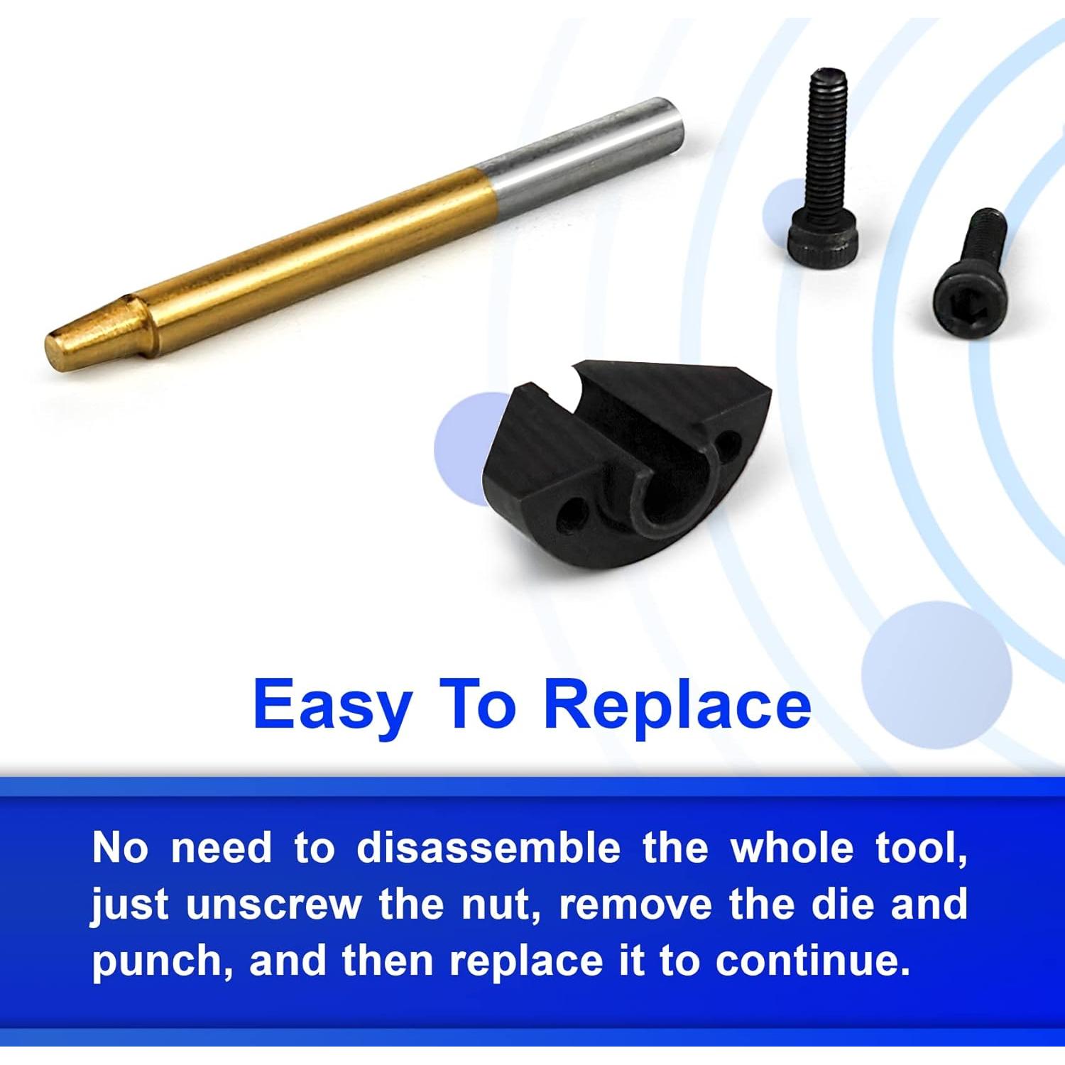 Kit de Punzón y Troquel JOMBULL para Nibbler Eléctrico