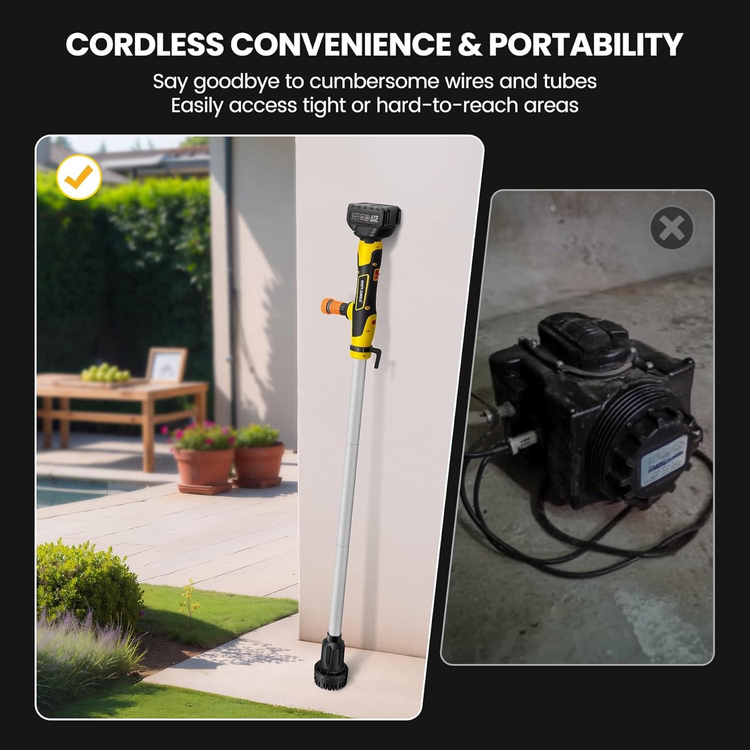 Bomba de Agua Inalámbrica MistyJungle 21V 720GPH 10m