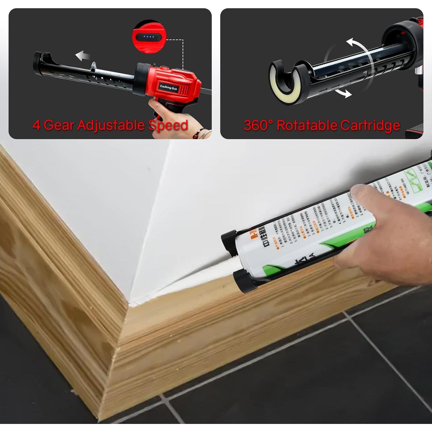 Pistola de Calafateo Inalámbrica Makita 20V con LED