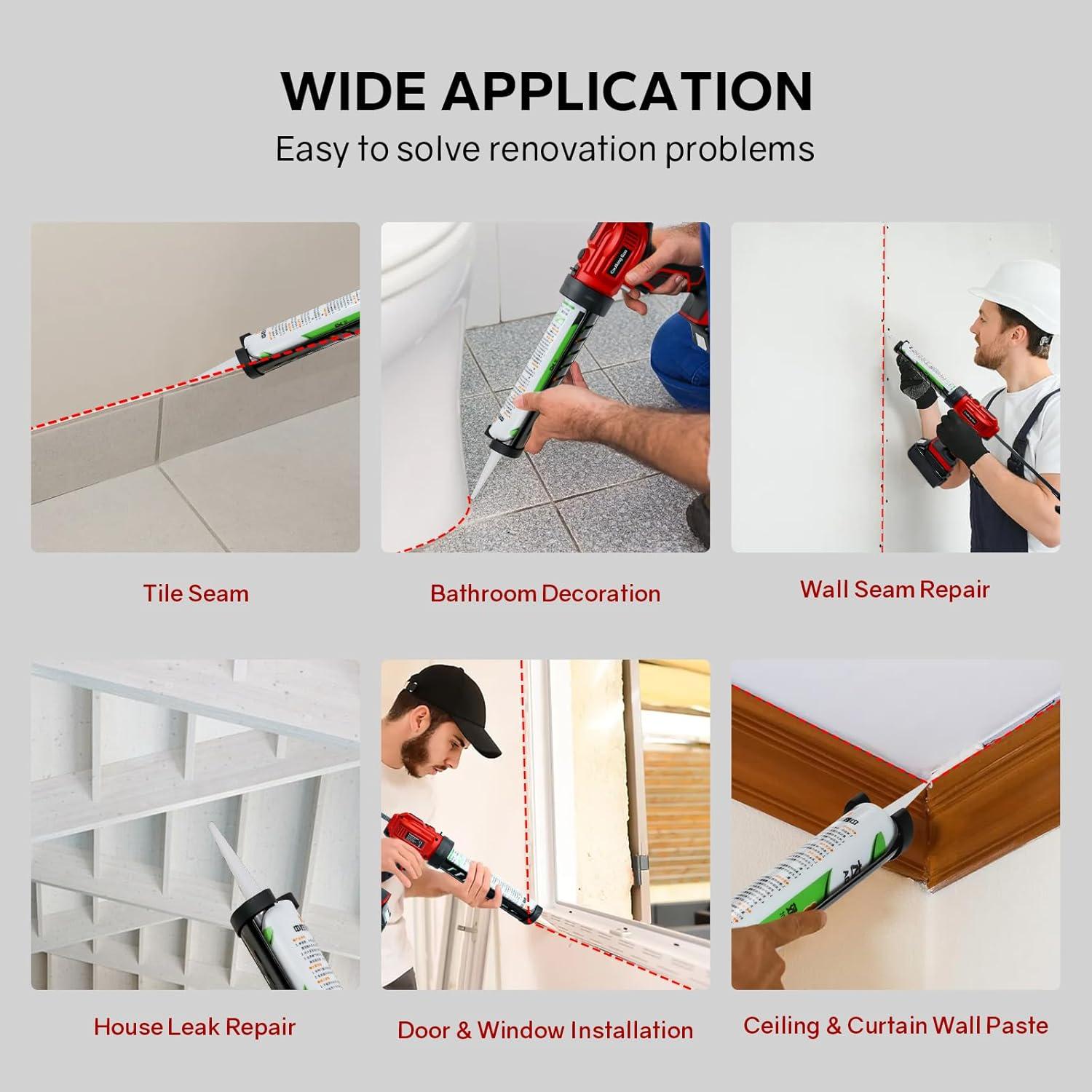 Pistola de Calafateo Inalámbrica Makita 20V con LED