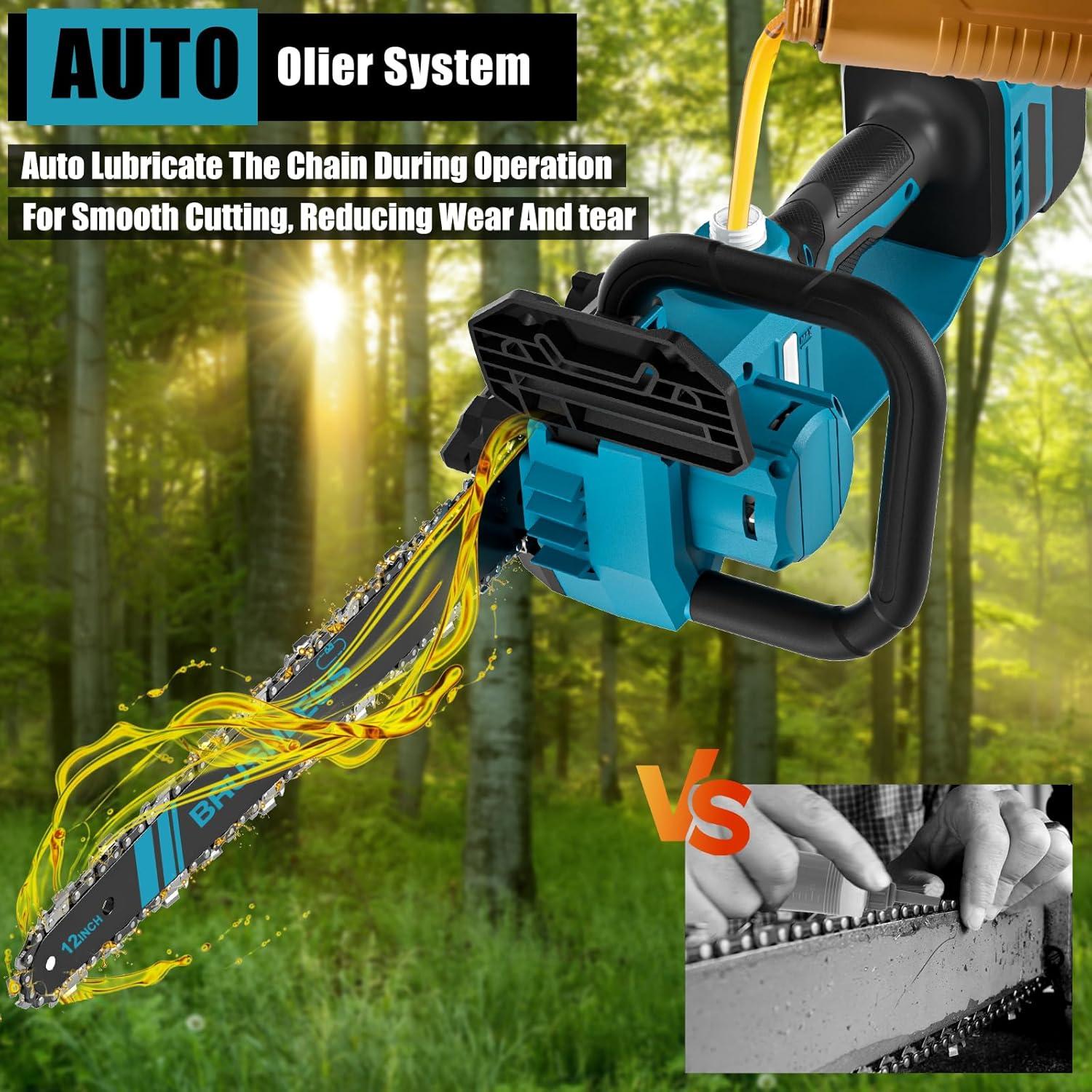 Motosierra TAIRDA 1000W 30,48 cm sin cable para poda