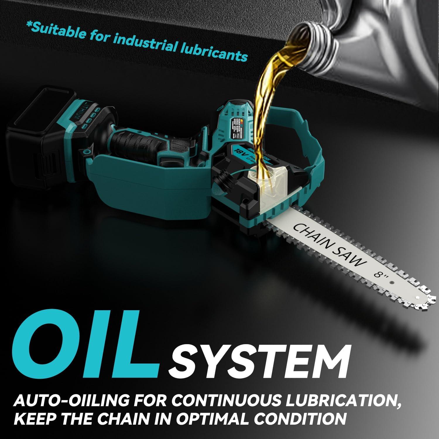 Mini Motosierra Eléctrica DEMIMA 800W 2-en-1 20cm y 15cm