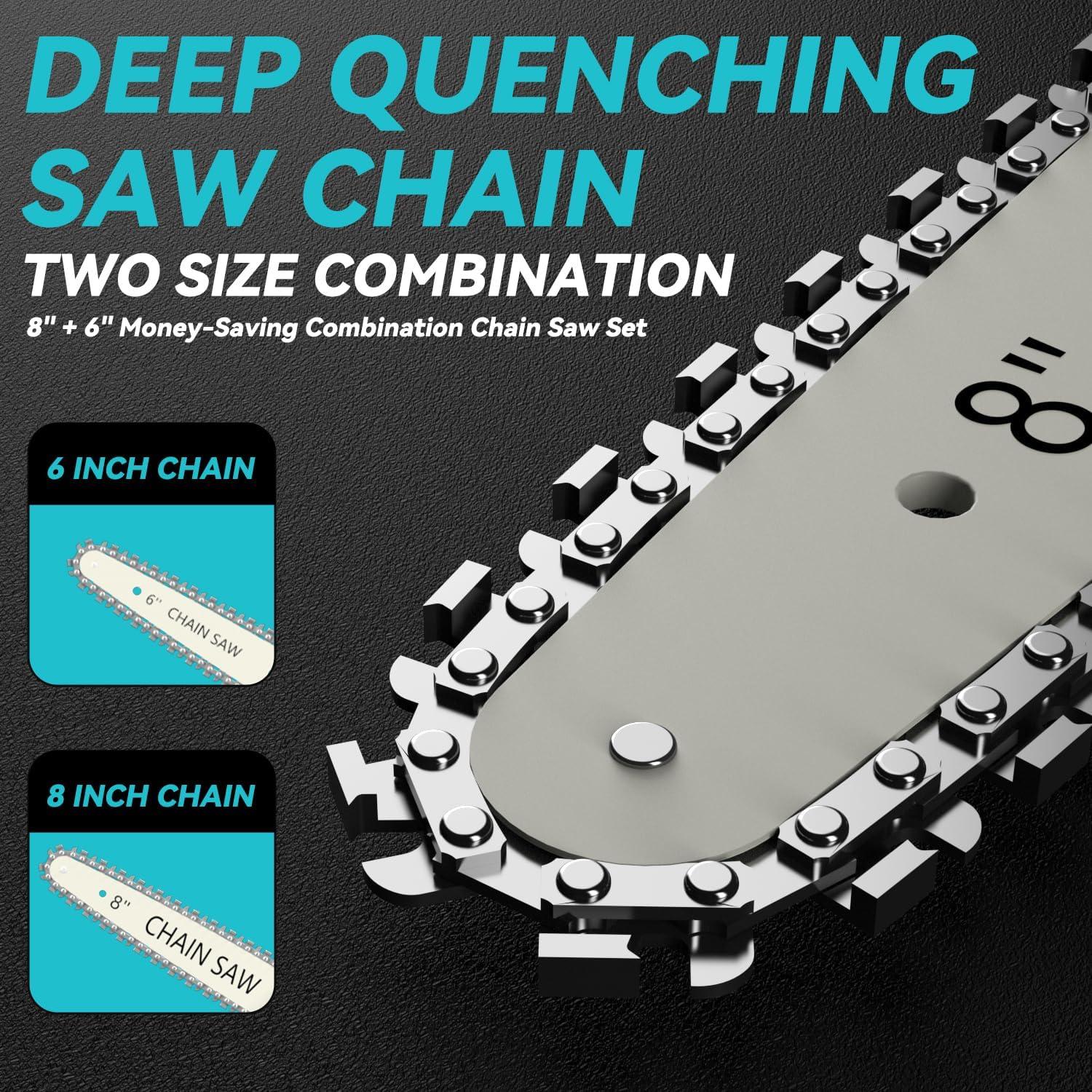 Mini Motosierra Eléctrica DEMIMA 800W 2-en-1 20cm y 15cm