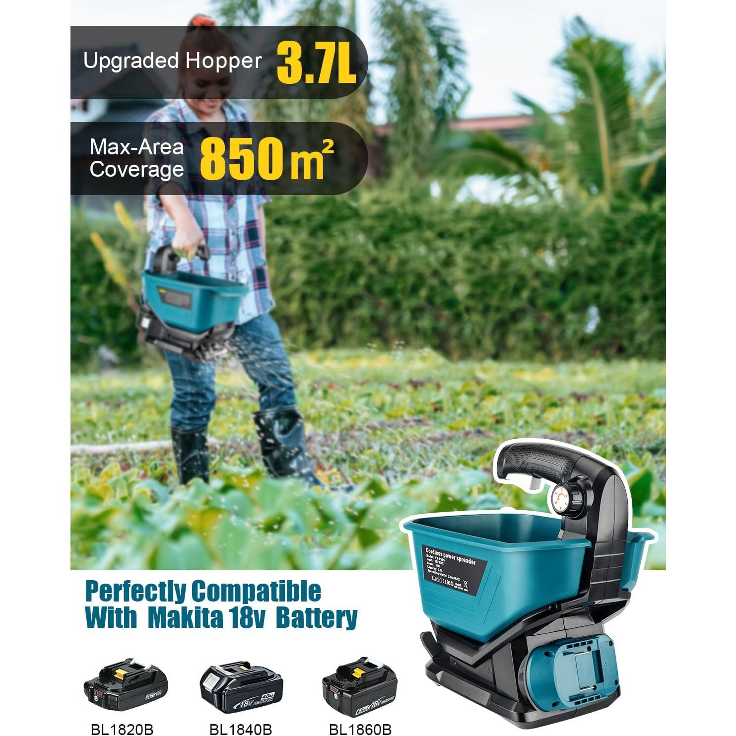 Esparcidor de Sal y Fertilizante Adisipsoarin 18V - 3.7L