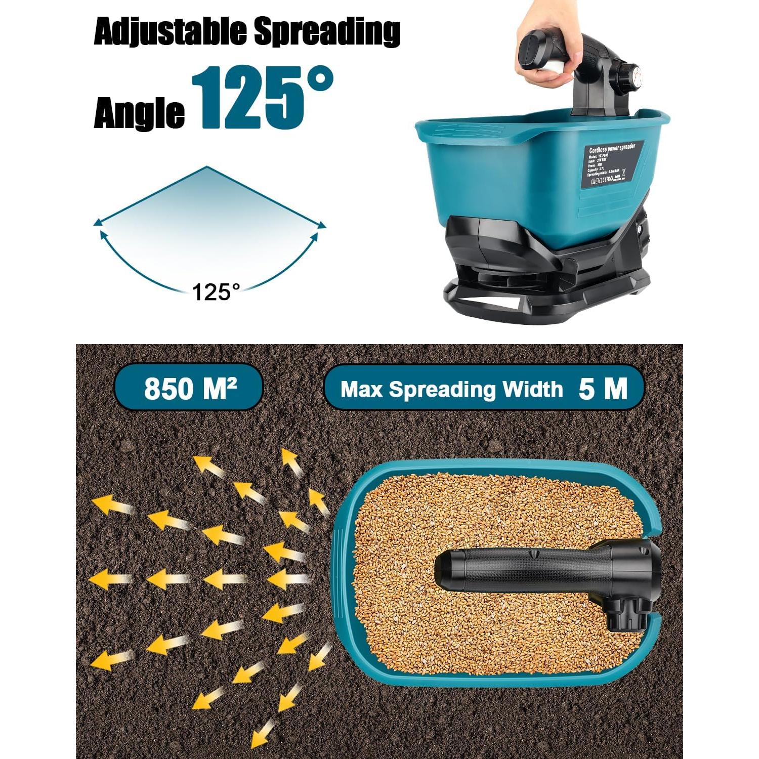 Esparcidor de Sal y Fertilizante Adisipsoarin 18V - 3.7L