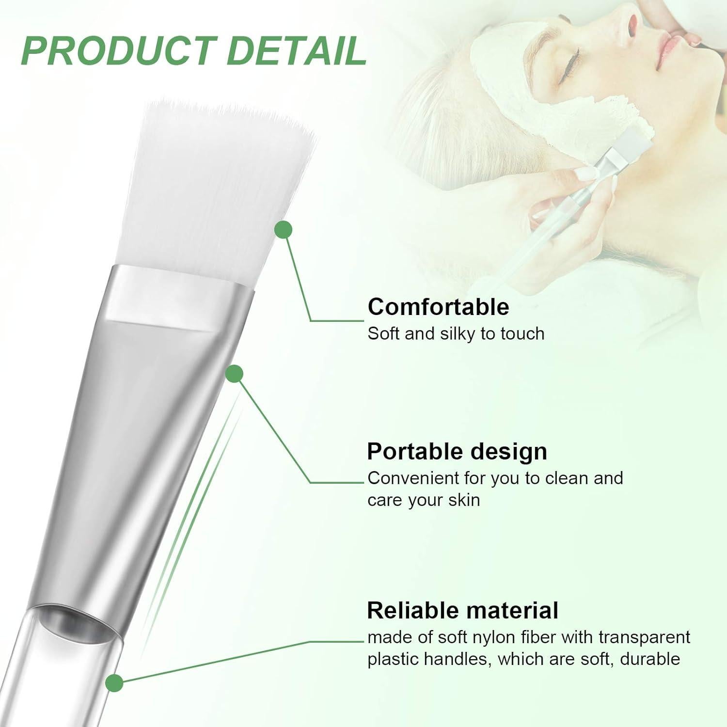 16 Piezas Brochas Faciales Patelai para Cuidado de Piel