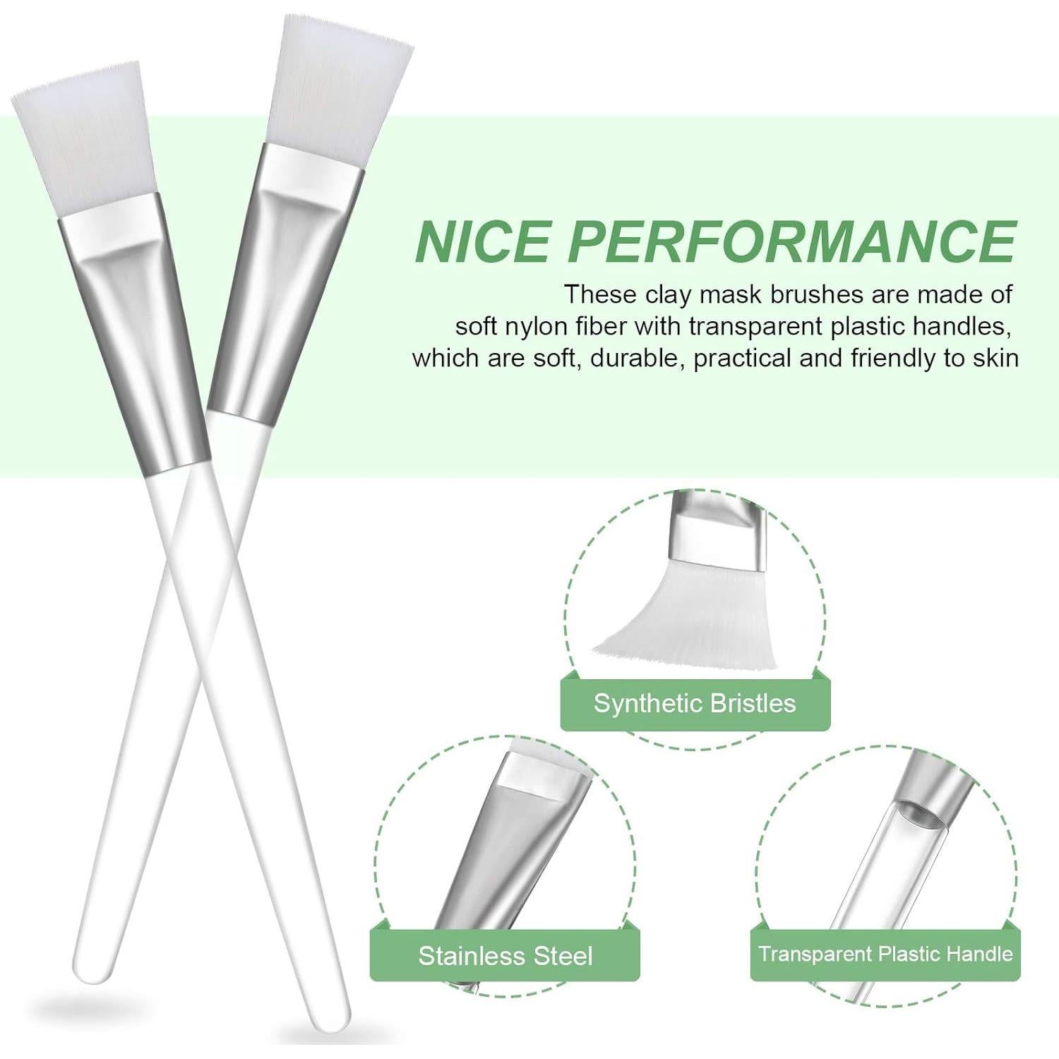 16 Piezas Brochas Faciales Patelai para Cuidado de Piel