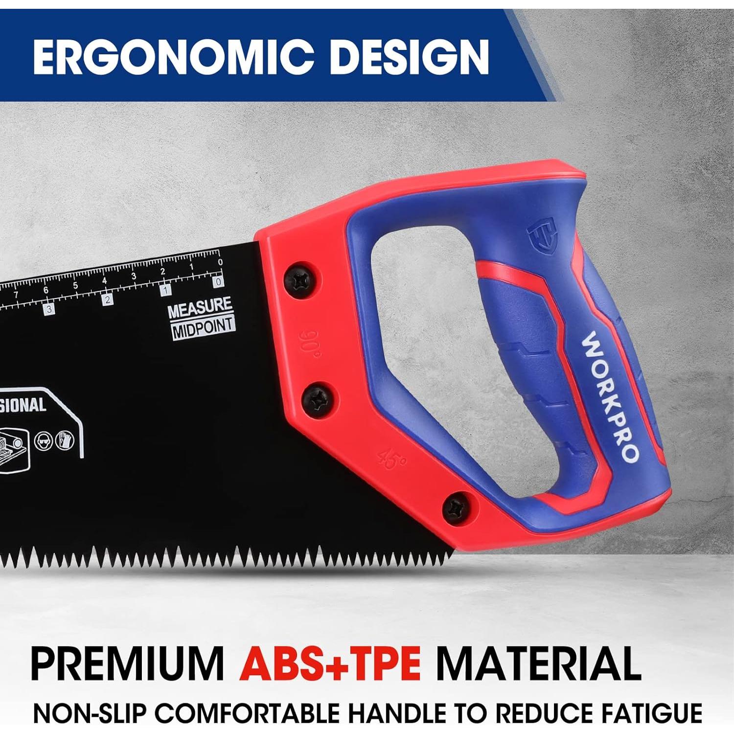 Sierra Manual WORKPRO 40.64 cm Antioxidante con Mango Ergonómico