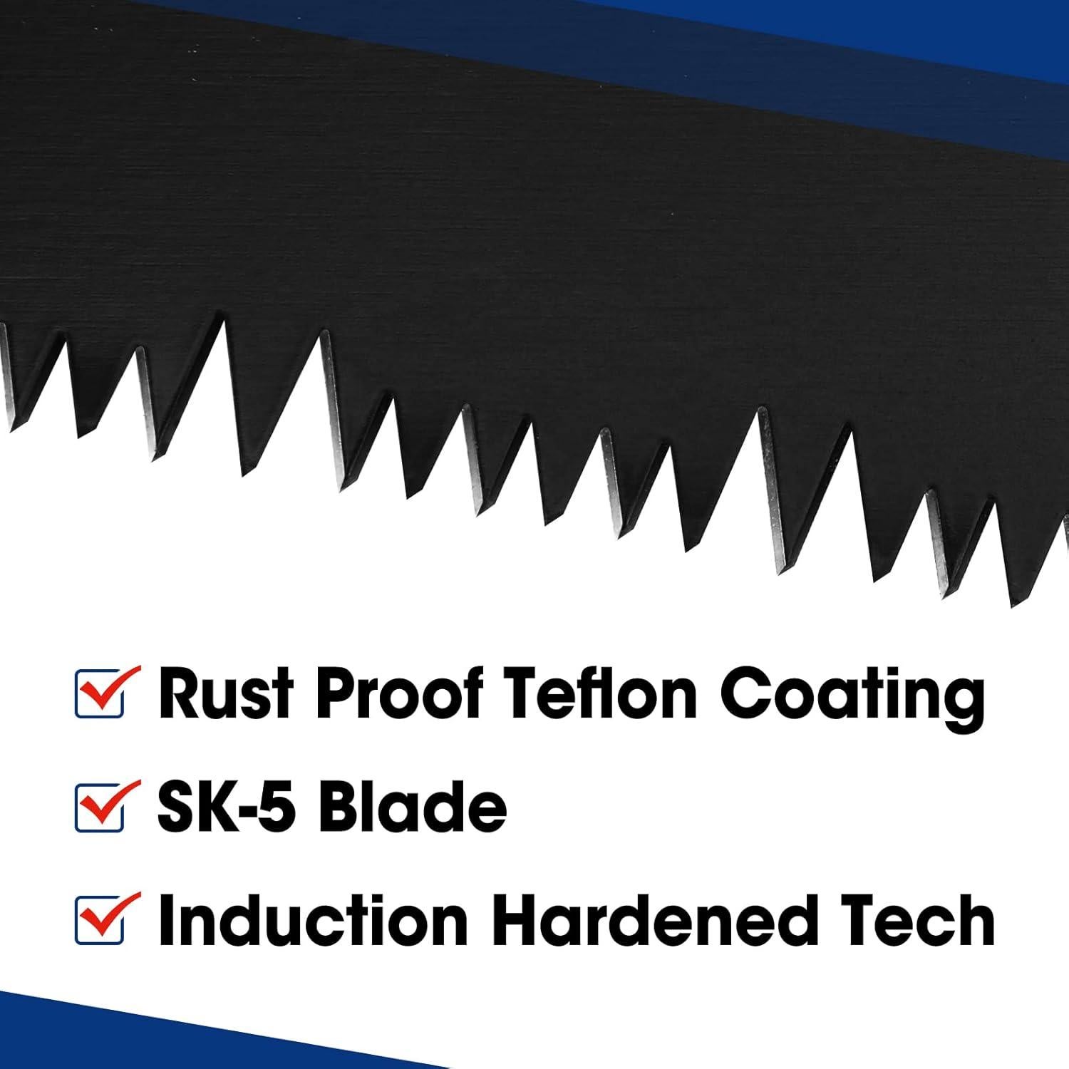 Sierra Manual WORKPRO 40.64 cm Antioxidante con Mango Ergonómico