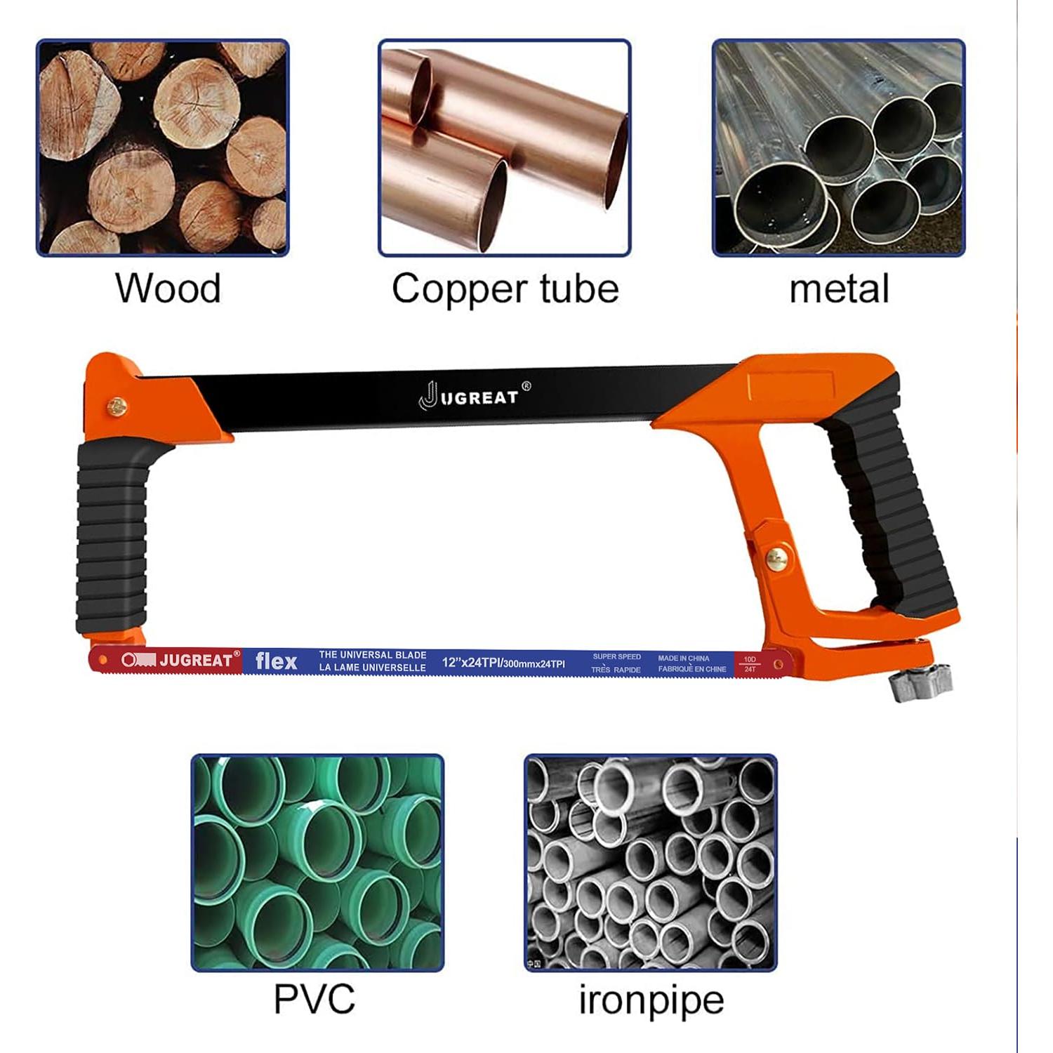 Hojas de sierra de arco JUGREAT 24 TPI 30,48 cm paquete 10