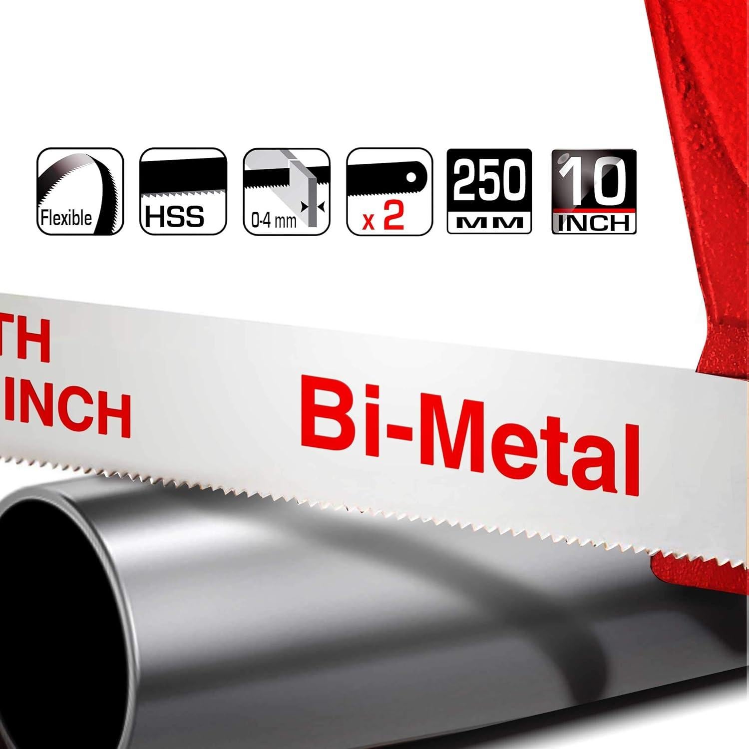 Cuchillas de Sierra de Arco HAUTMEC 25.4cm Bi-Metal 10 Piezas