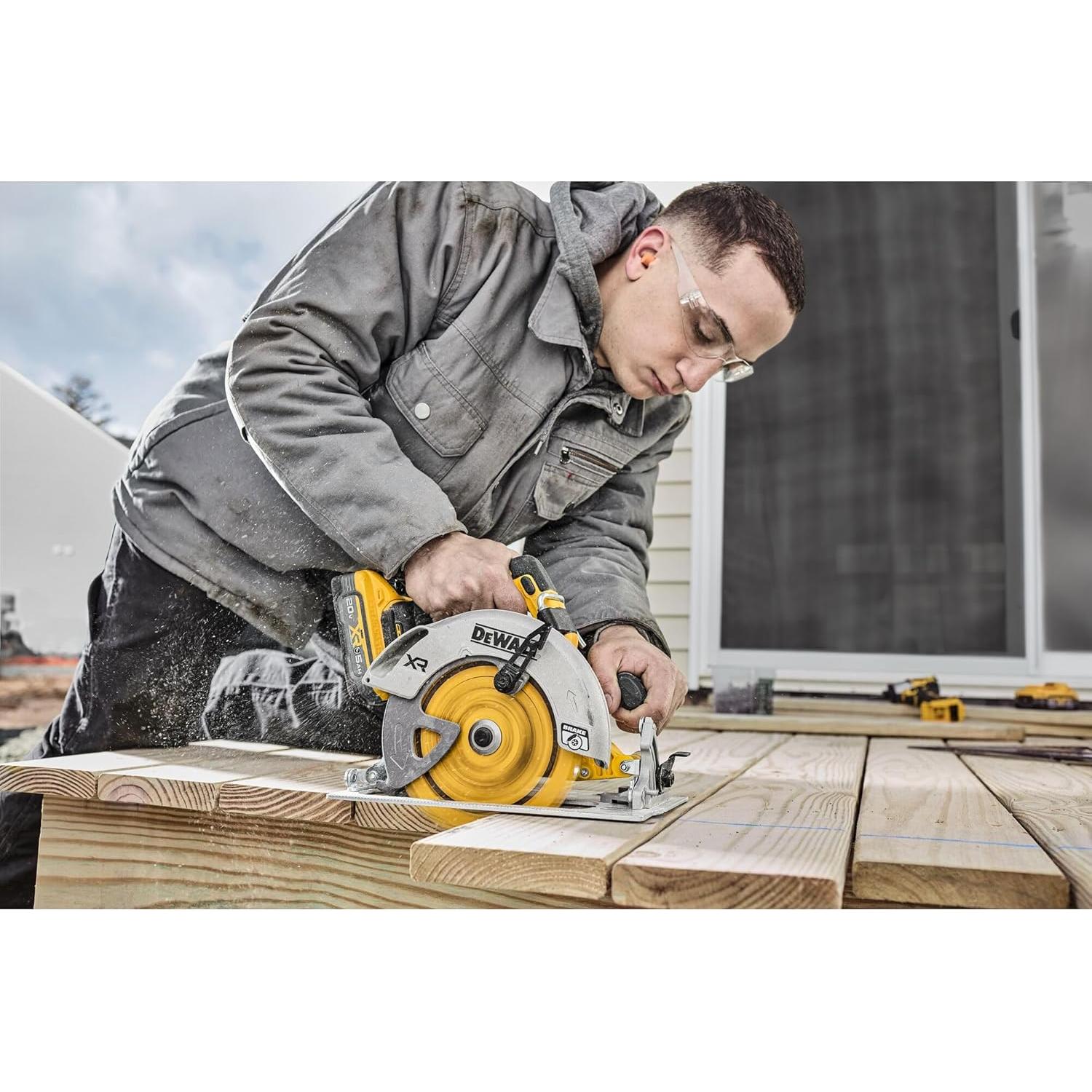 Hoja de sierra circular DEWALT 7-1/4" 24T para madera