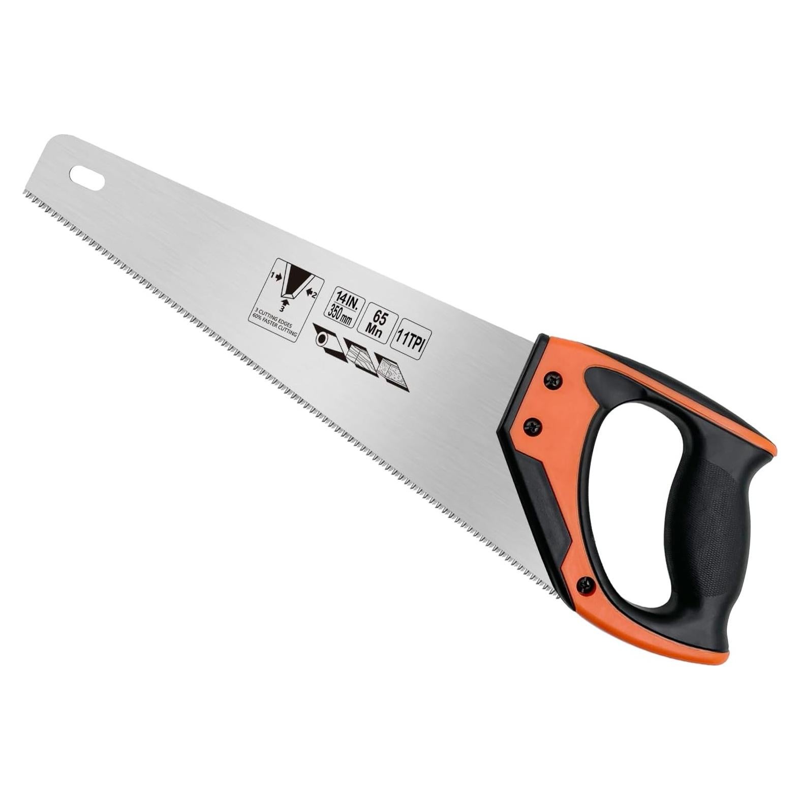 Sierra de Mano WBJKZJD 35.56 cm Mango Ergonómico Antideslizante