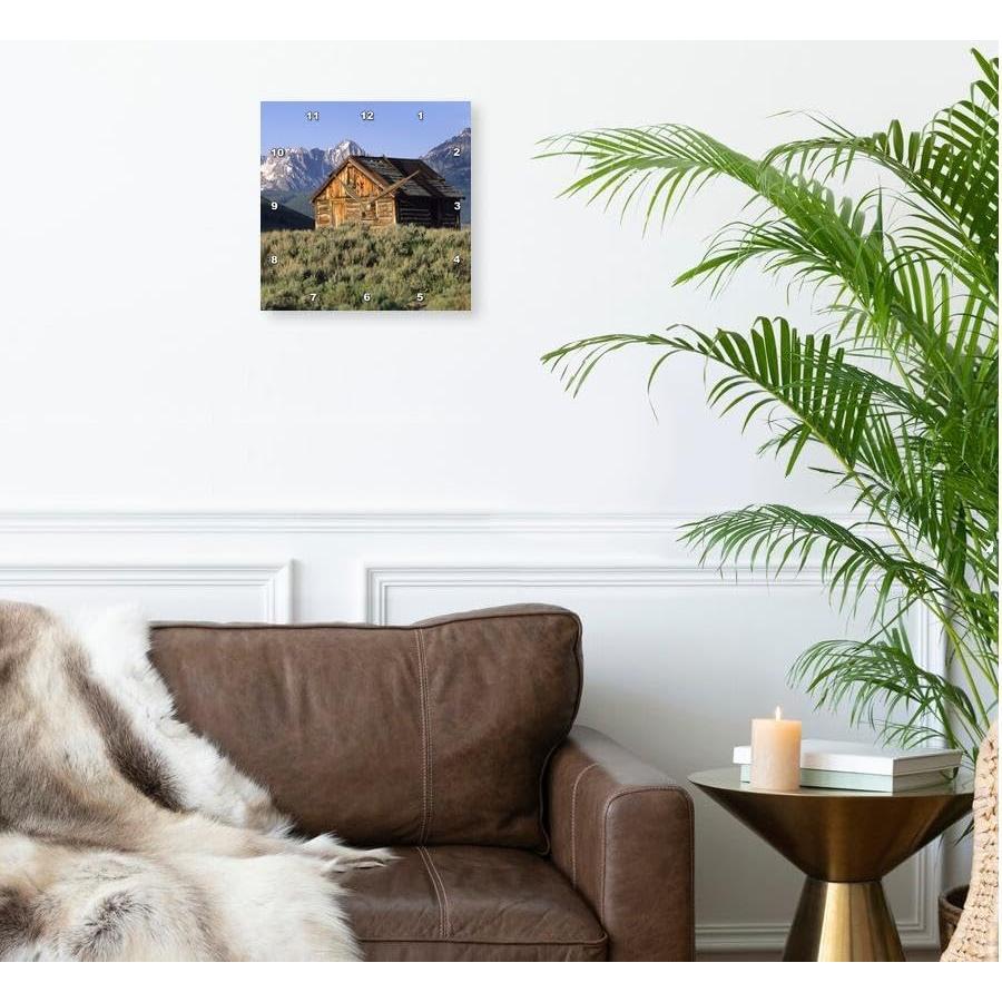 Reloj de Pared 3dRose 33x33 cm Montañas Sawtooth