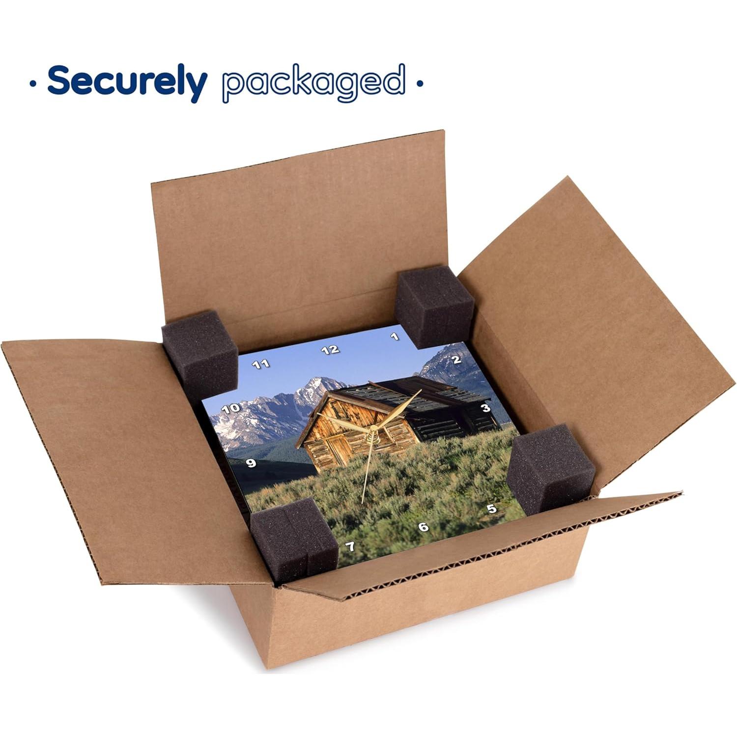 Reloj de Pared 3dRose 33x33 cm Montañas Sawtooth