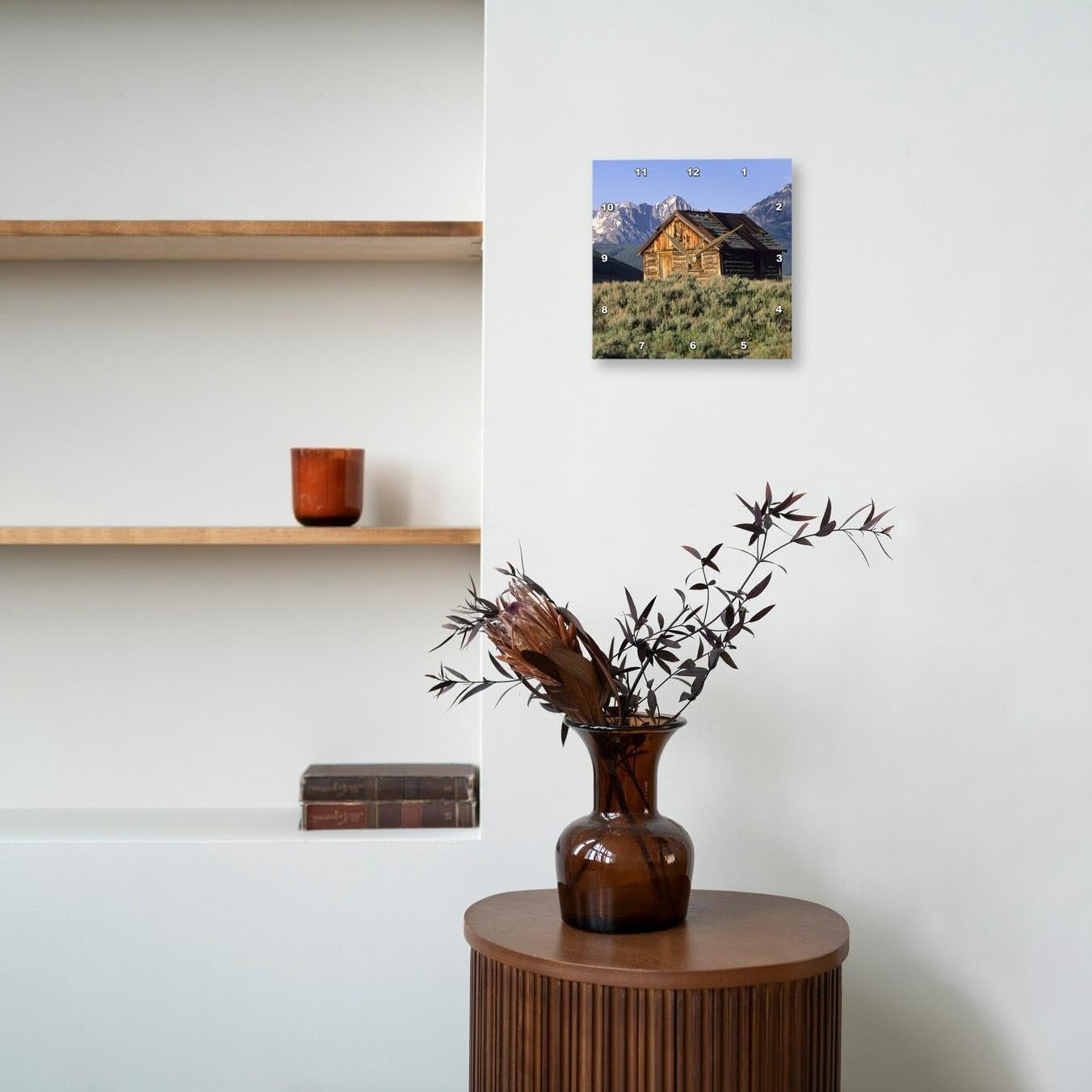 Reloj de Pared 3dRose 33x33 cm Montañas Sawtooth