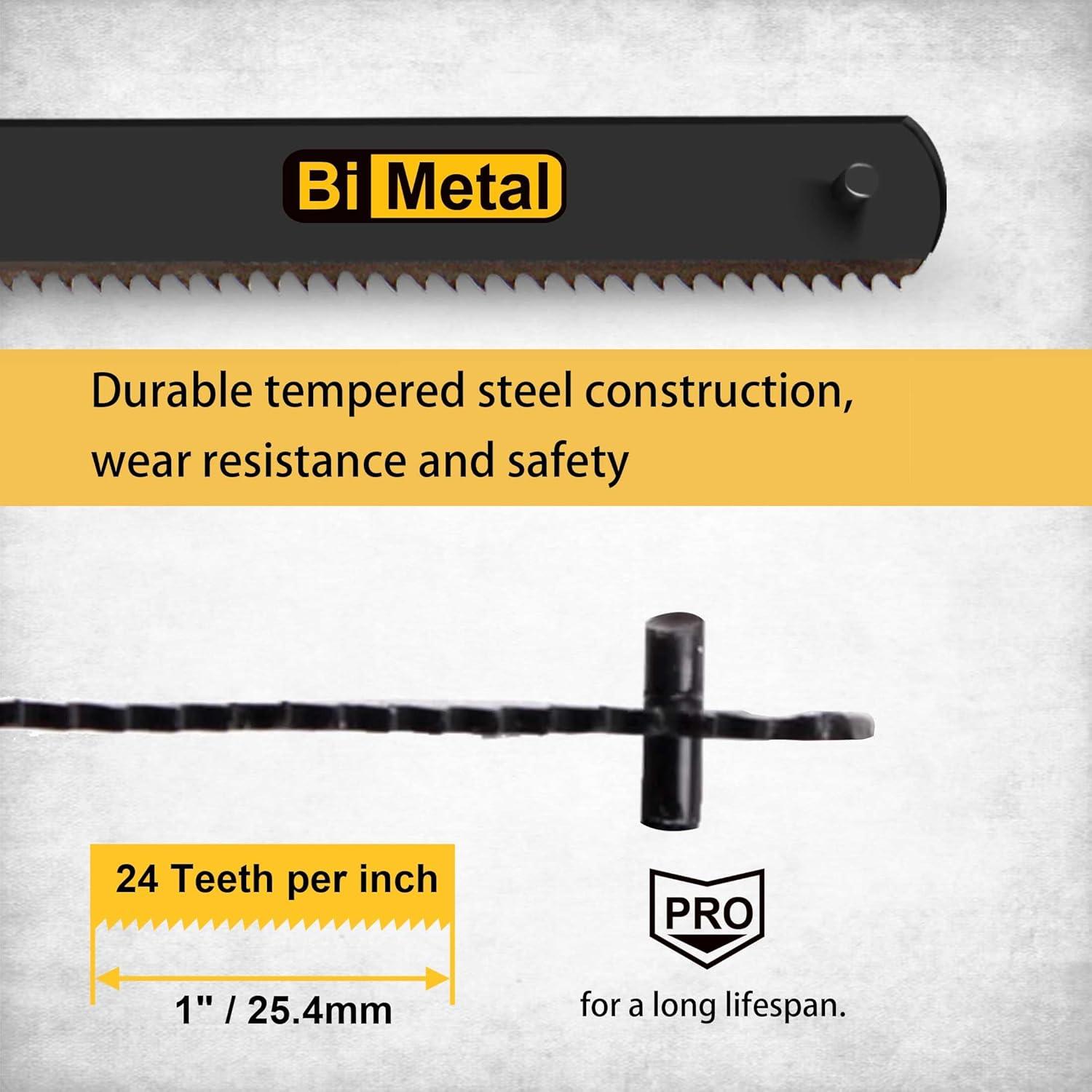 Cuchillas de Sierra Bi-Metal Hanpex 15,24 cm 10 Piezas 24 TPI