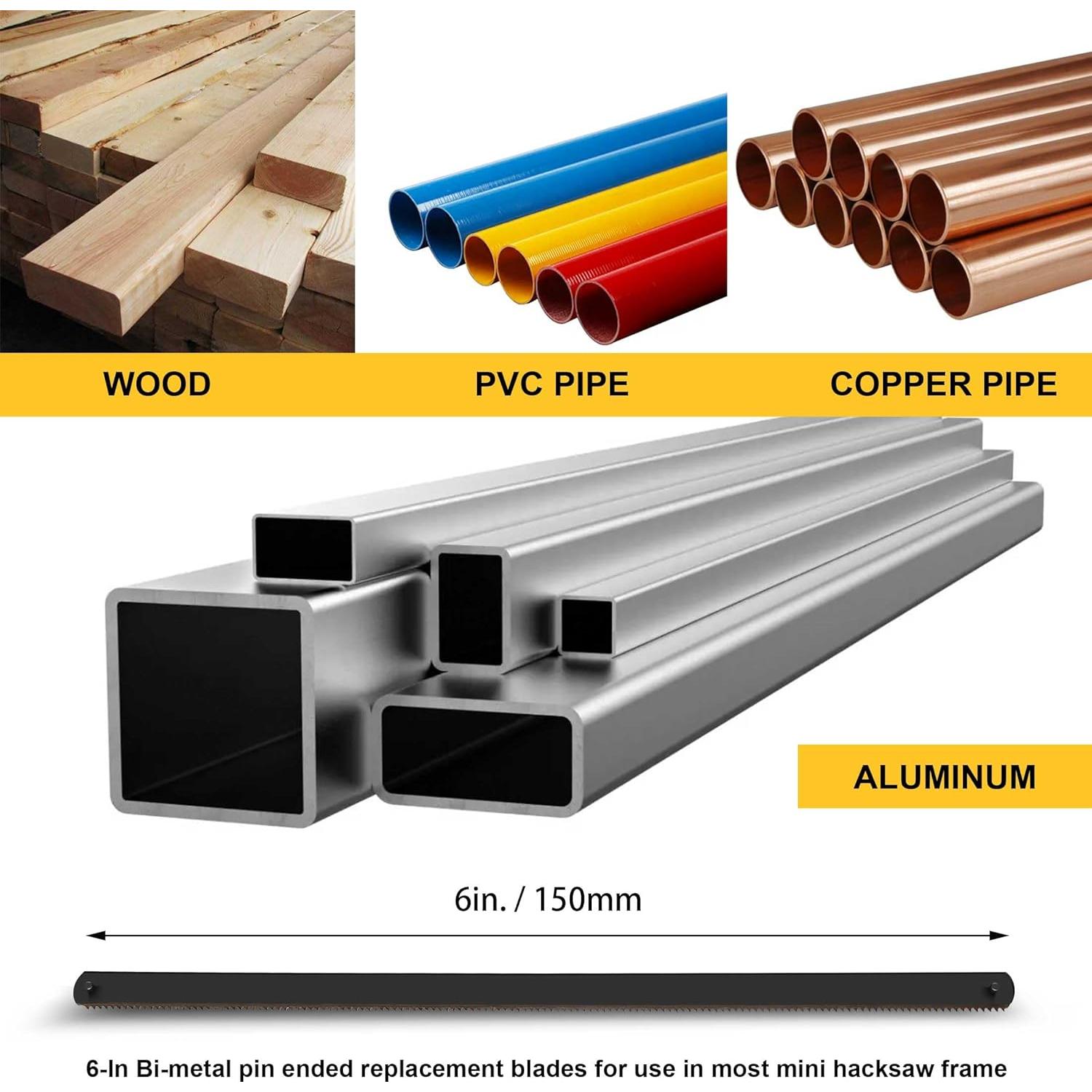 Cuchillas de Sierra Bi-Metal Hanpex 15,24 cm 10 Piezas 24 TPI