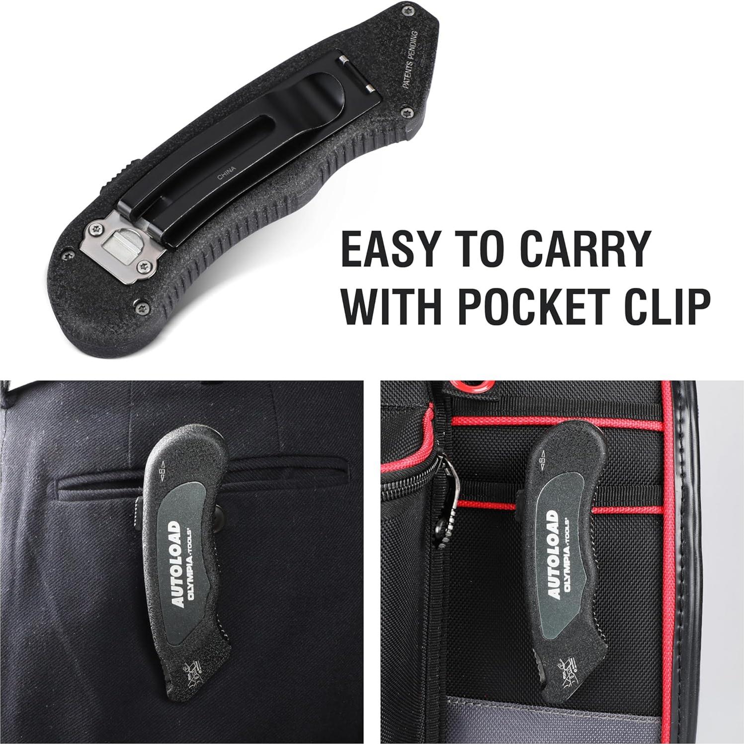 Cuchillo Turbo Manual Olympia Tools 33-183 con 5 Hojas