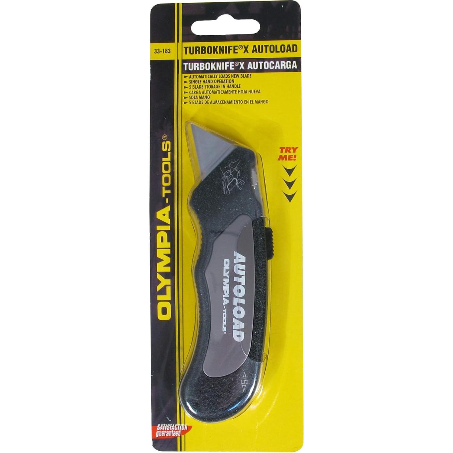 Cuchillo Turbo Manual Olympia Tools 33-183 con 5 Hojas