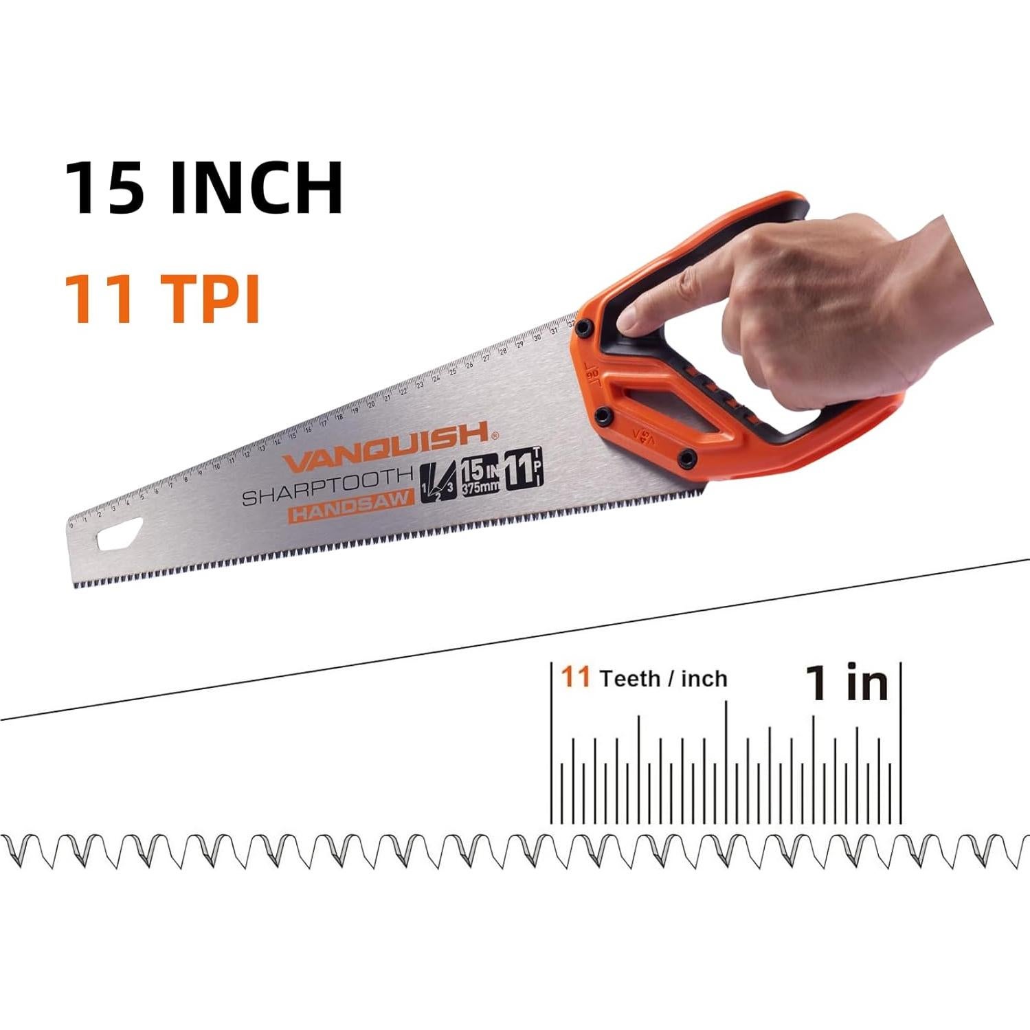 Sierra de Mano Vanquish 38 cm 146 Dientes para Cortar