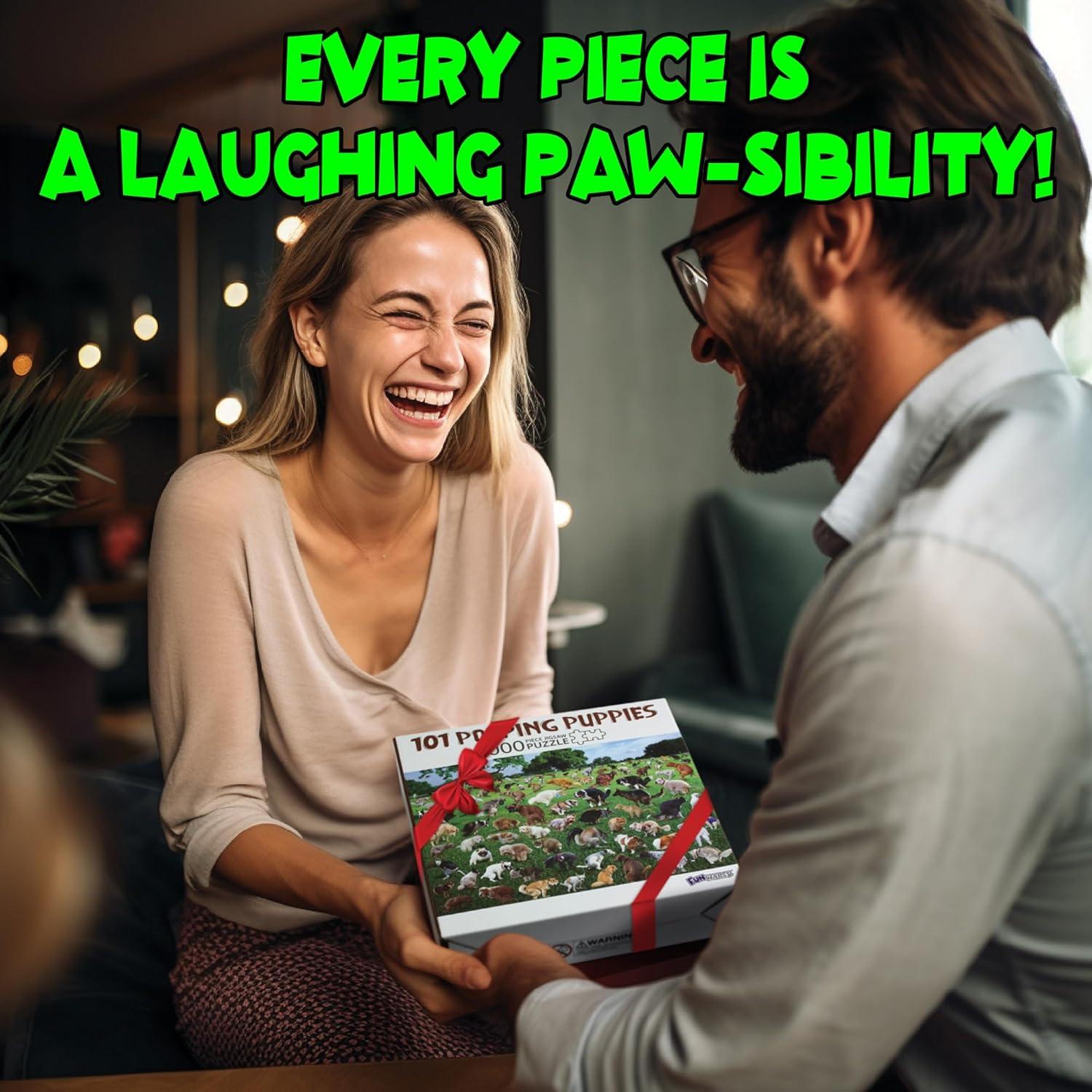 Rompecabezas 1000 Piezas Funwares 101 Perritos Haciendo Popó