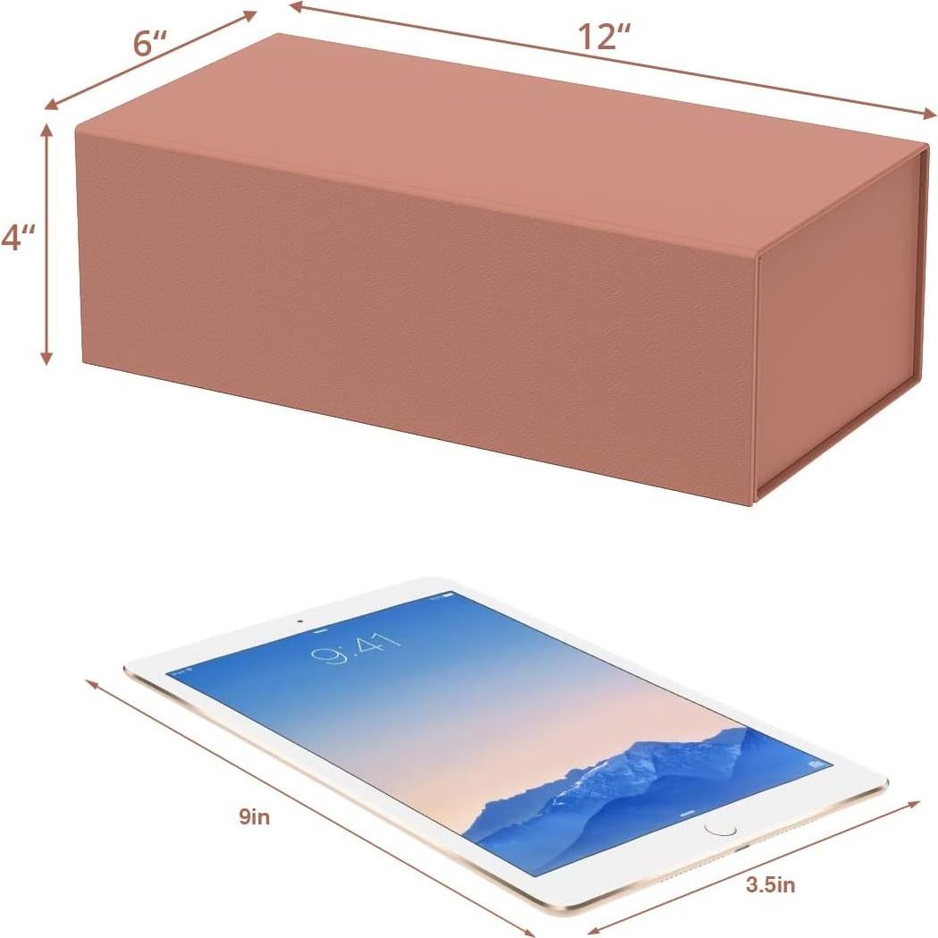 Caja de Regalo Magnética MONDEPAC 30x15x10 cm Oro Rosa