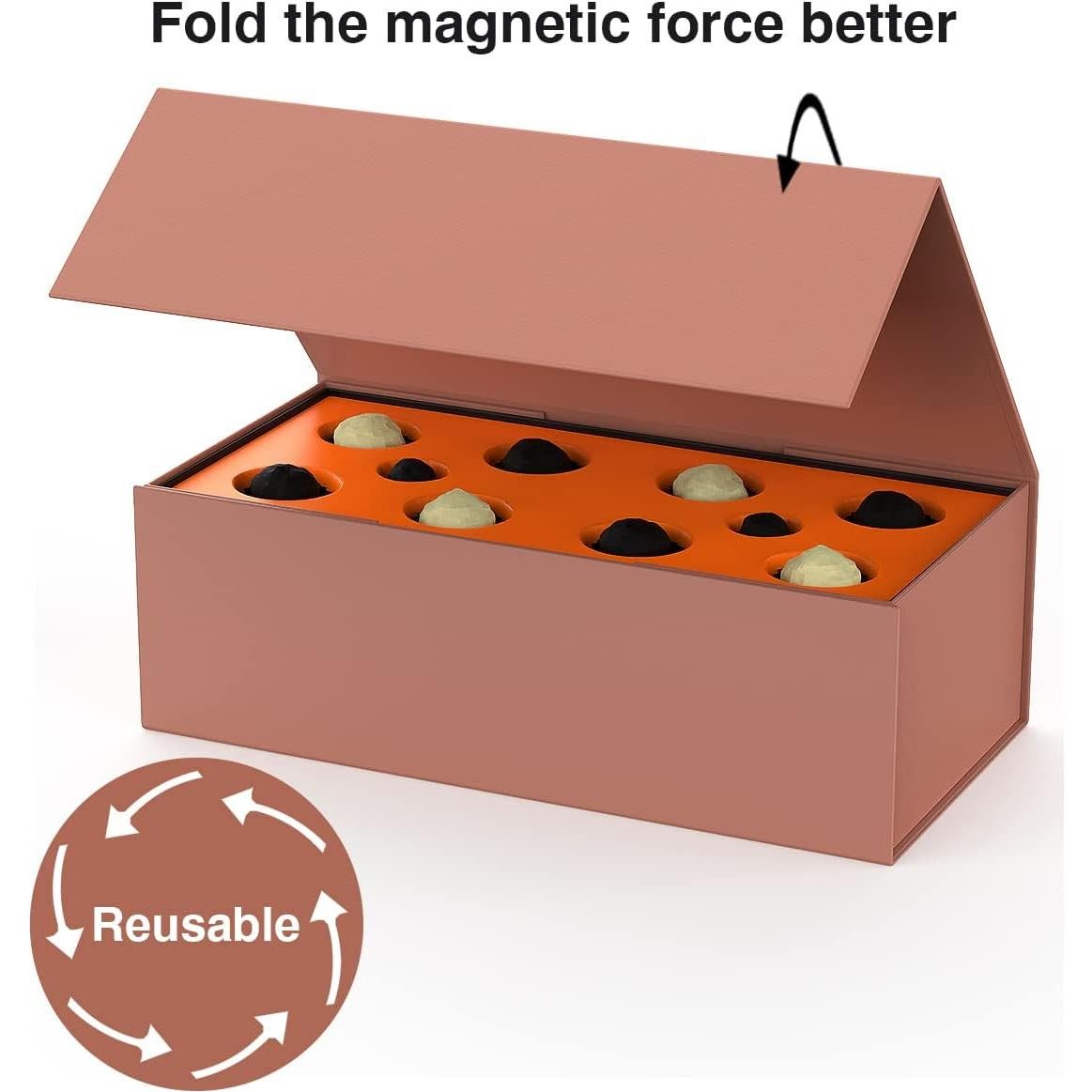 Caja de Regalo Magnética MONDEPAC 30x15x10 cm Oro Rosa