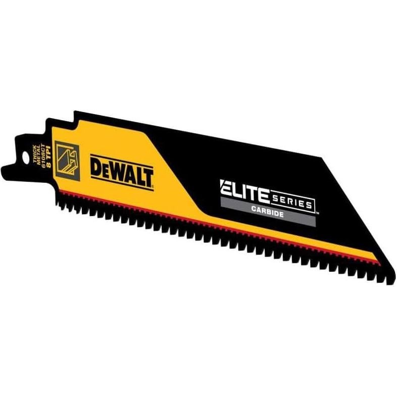Hoja de Sierra Recíproca DeWalt 6In Carburo 8TPI Corte Metal