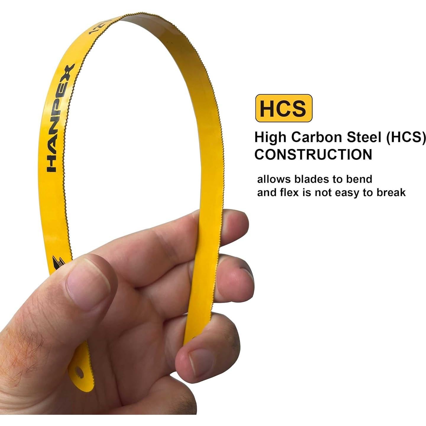 Hojas de sierra de arco Hanpex 10pk 30cm 24 TPI HCS