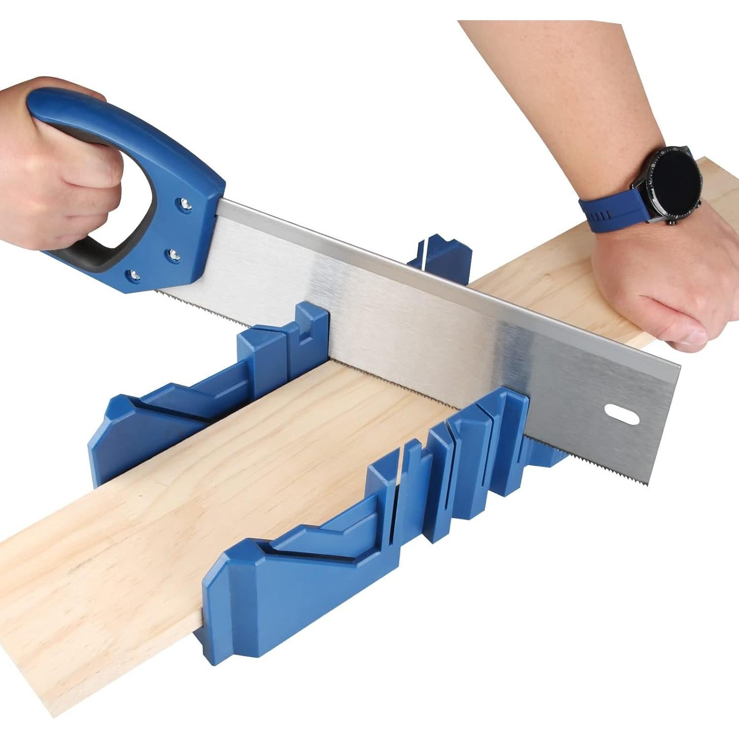 Caja de inglete Olympia Tools con sierra de 35,56 cm