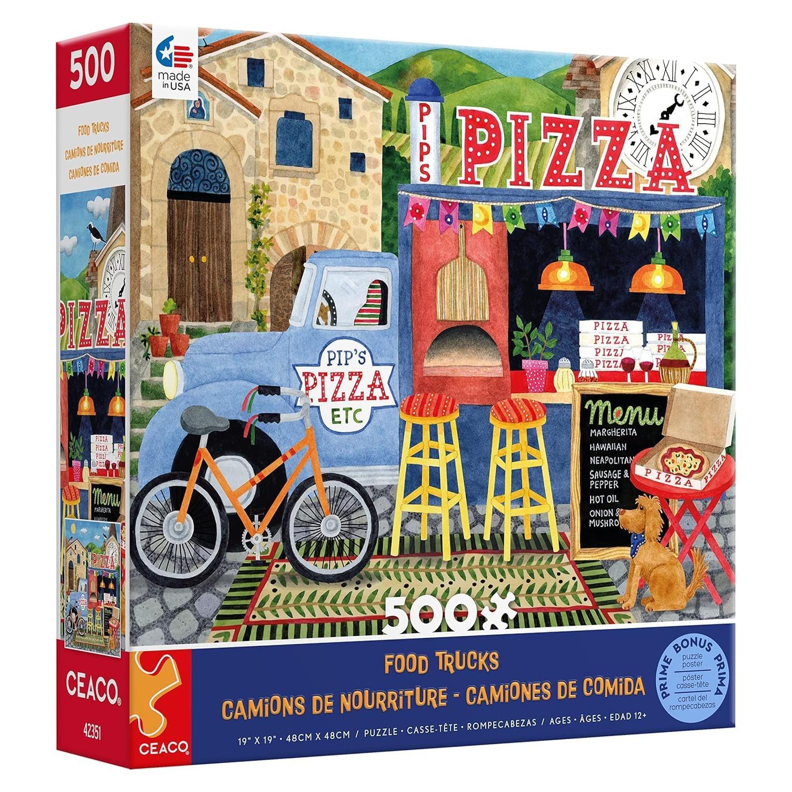 Rompecabezas Ceaco 500 Piezas Camión de Pizza 61x46 cm