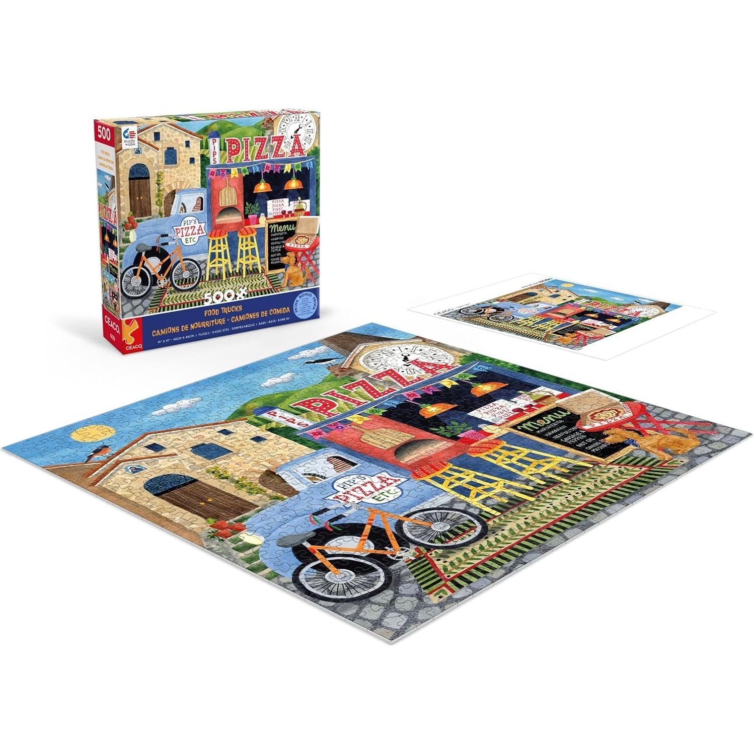 Rompecabezas Ceaco 500 Piezas Camión de Pizza 61x46 cm
