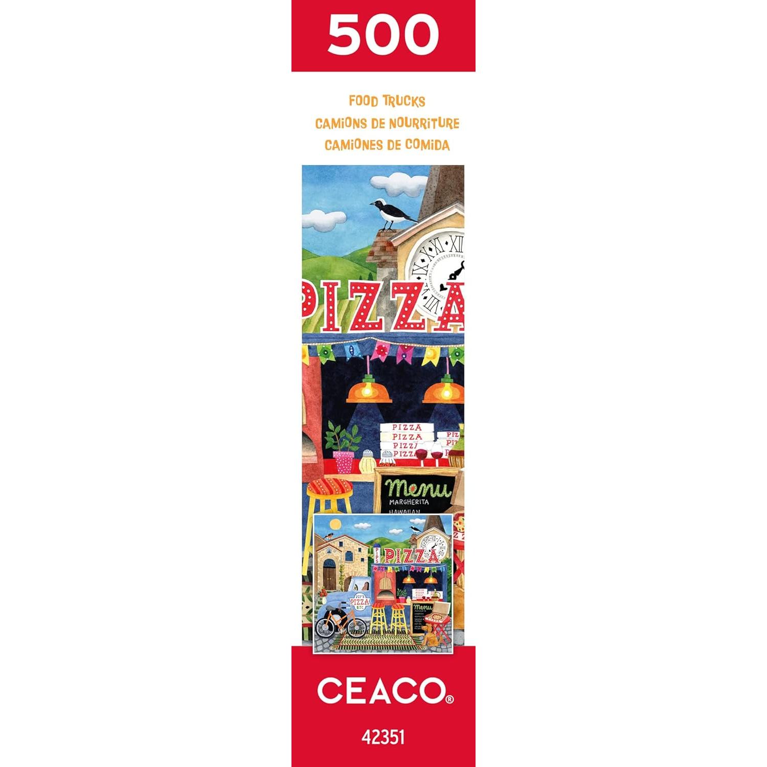 Rompecabezas Ceaco 500 Piezas Camión de Pizza 61x46 cm