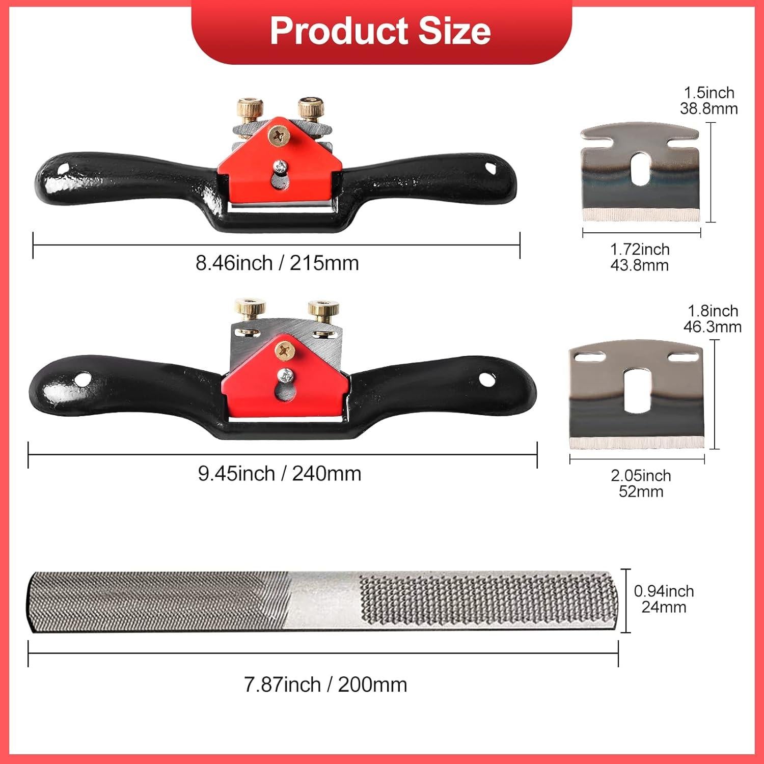 Juego de Cuchillas de Radio Klmnduo 2 Piezas para Carpintería