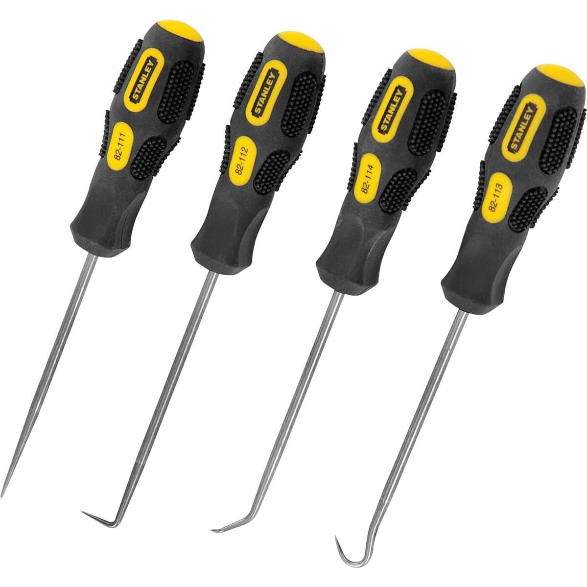 Juego de Ganchos Stanley 751-185 de 4 Piezas con Agarre Antideslizante