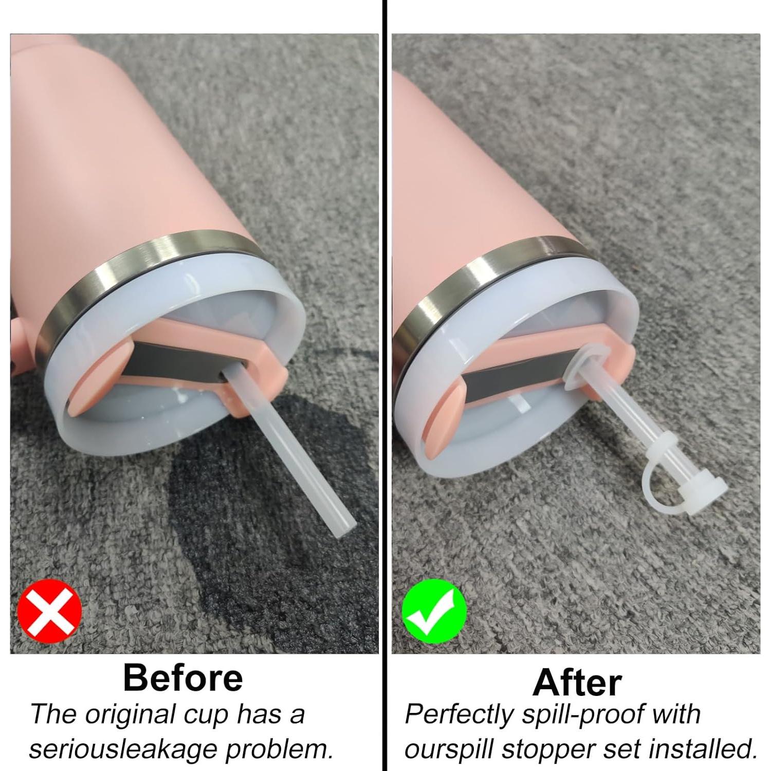 Juego de Accesorios Silicona Ajedrmy para Tazas Stanley 40 oz