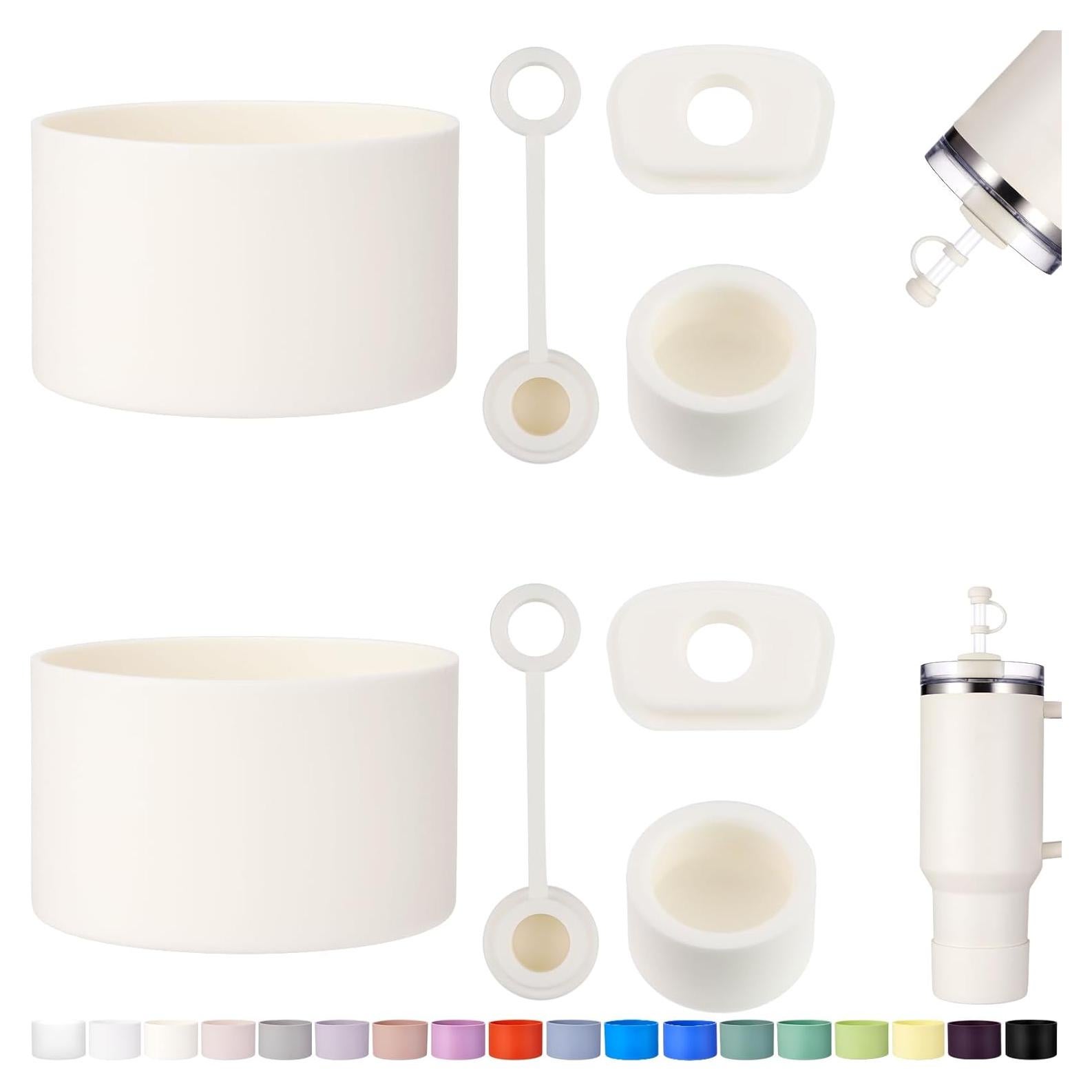 HYZ Juego 8 Accesorios para Taza Stanley H2.0 30/40oz Crema