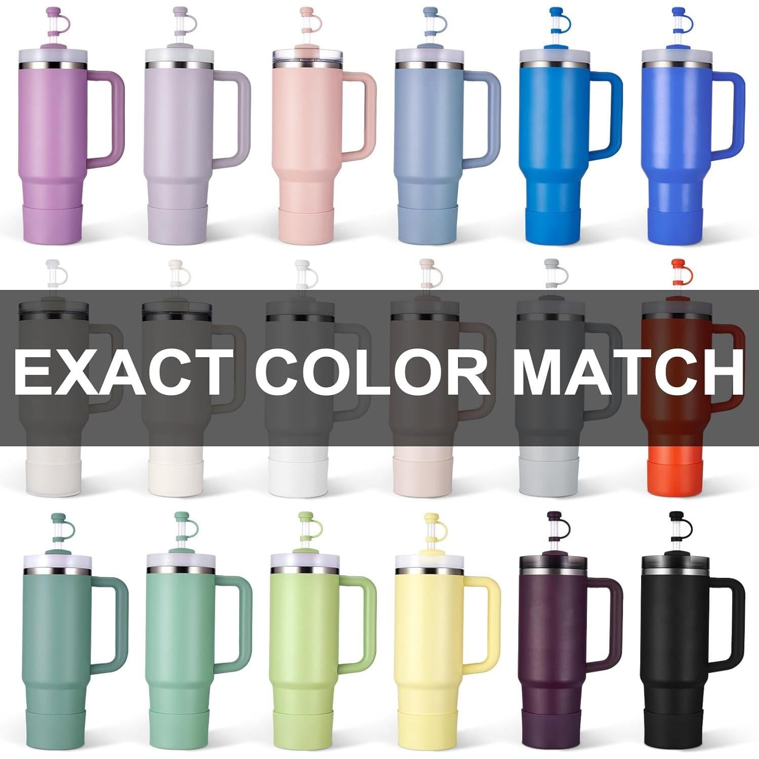 HYZ Juego 8 Accesorios para Taza Stanley H2.0 30/40oz Crema