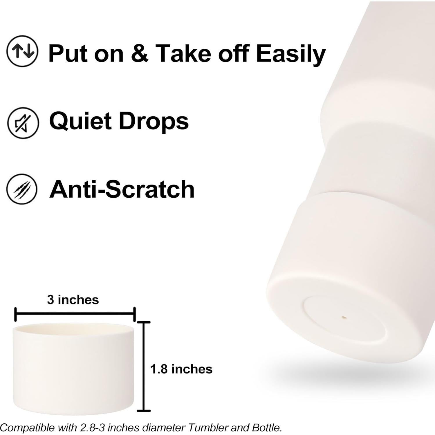 HYZ Juego 8 Accesorios para Taza Stanley H2.0 30/40oz Crema