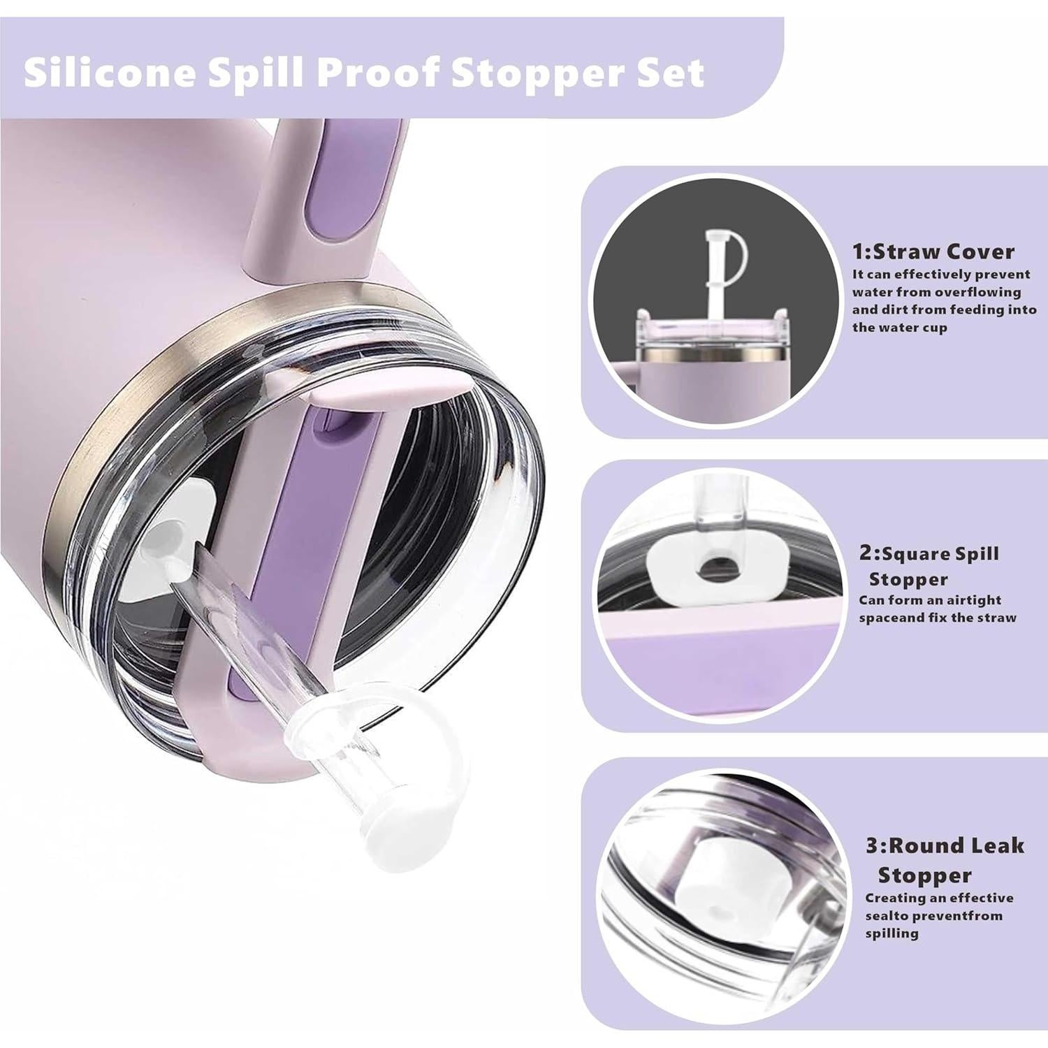 Juego de Accesorios HuLiPaLi para Stanley Cup 40oz y 30oz