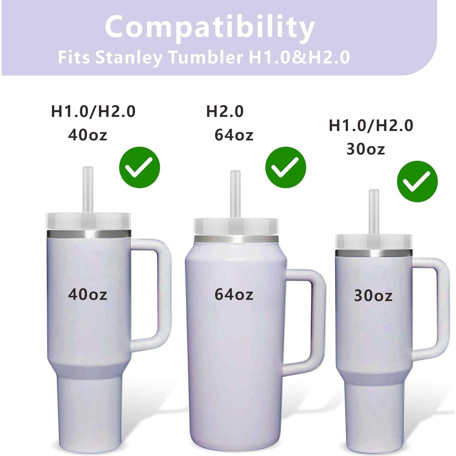 Juego de Accesorios HuLiPaLi para Stanley Cup 40oz y 30oz